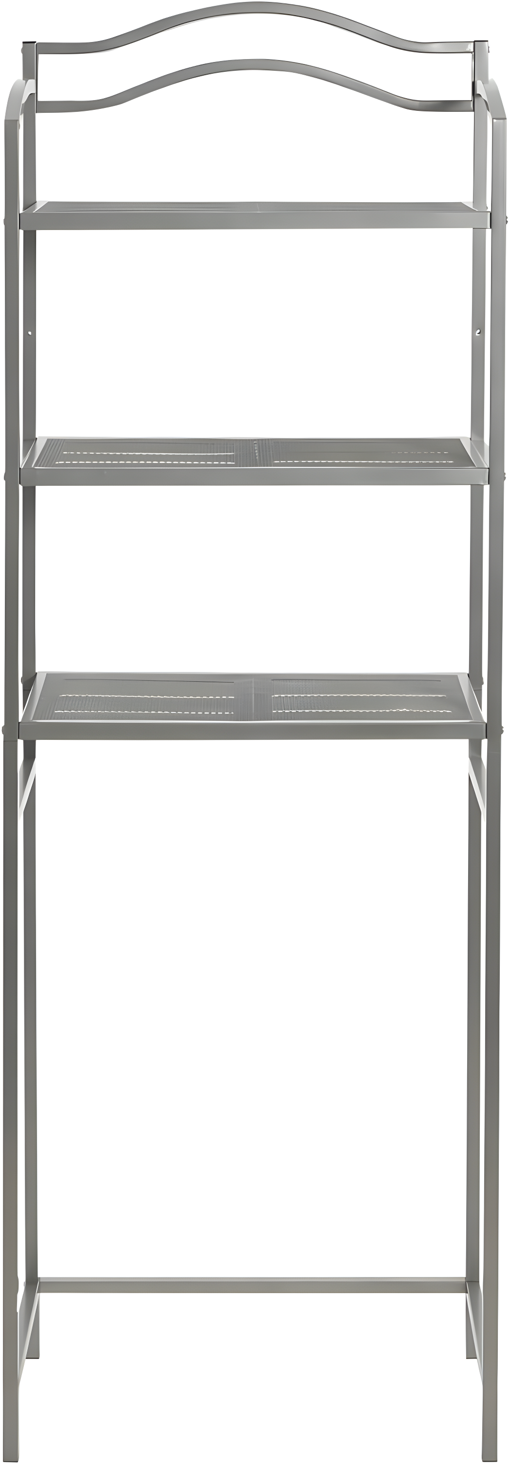 3-Tier Metal Over the Toilet Bathroom Storage Shelf, Silver