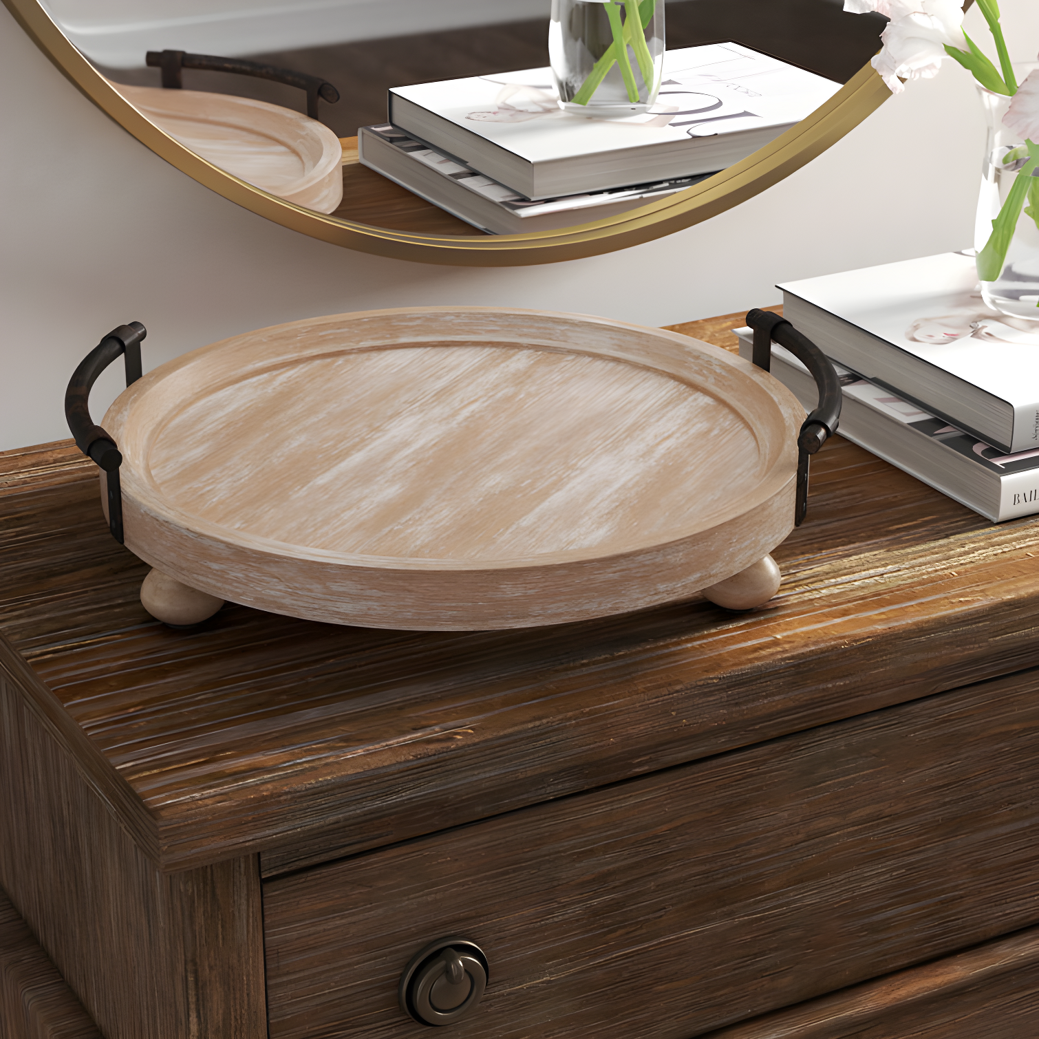 Kelly Clarkson Home Lucia Wood Tray