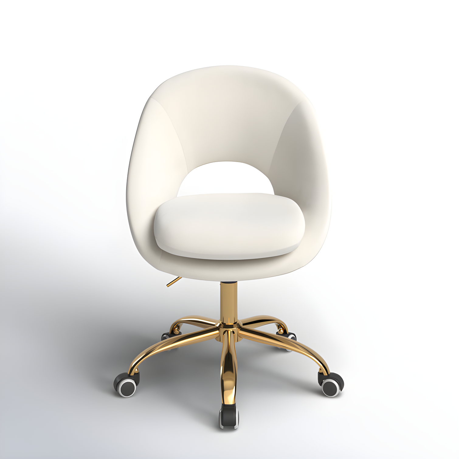 Louise Velvet Modern Task Chair with Ergonomic Design
