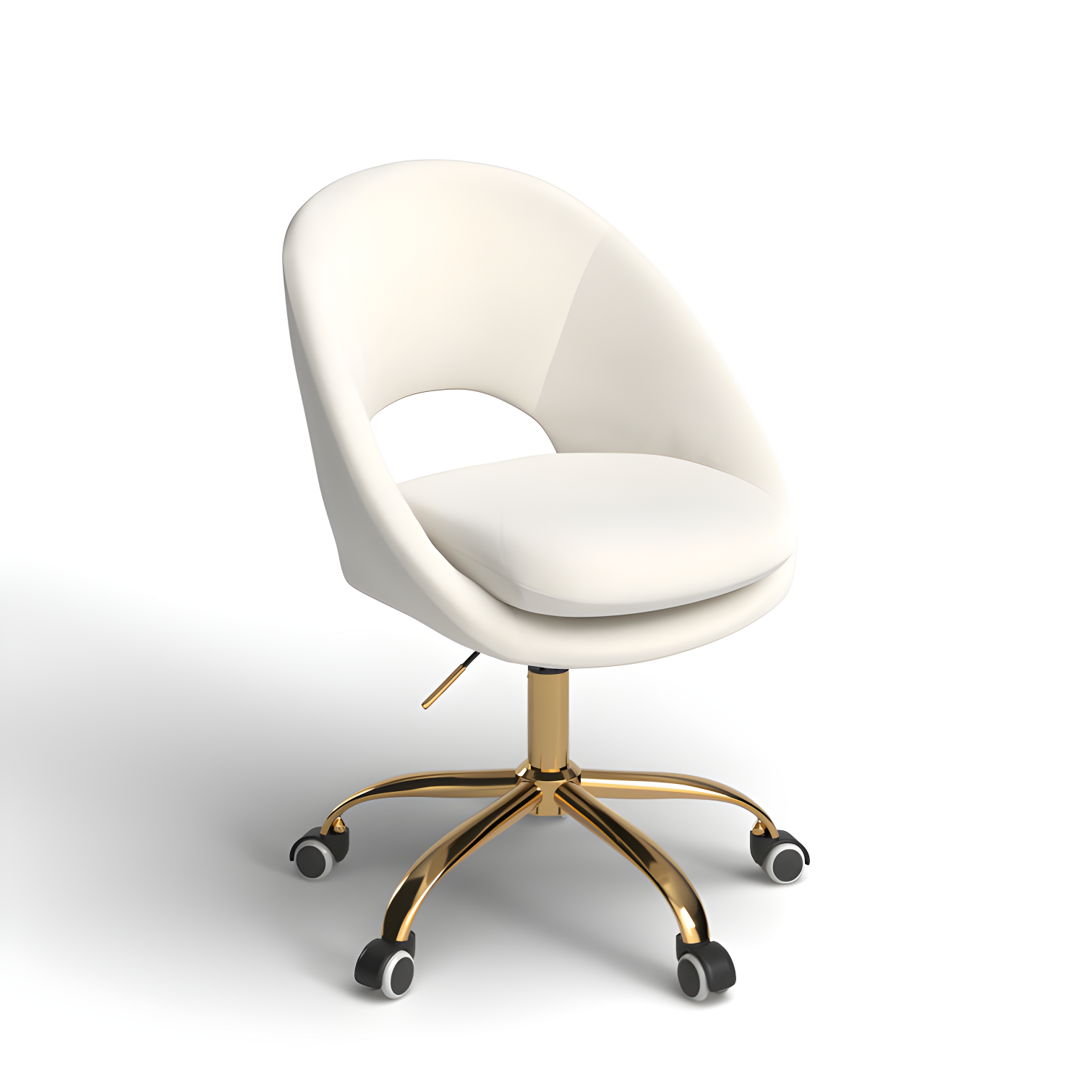 Louise Velvet Modern Task Chair with Ergonomic Design