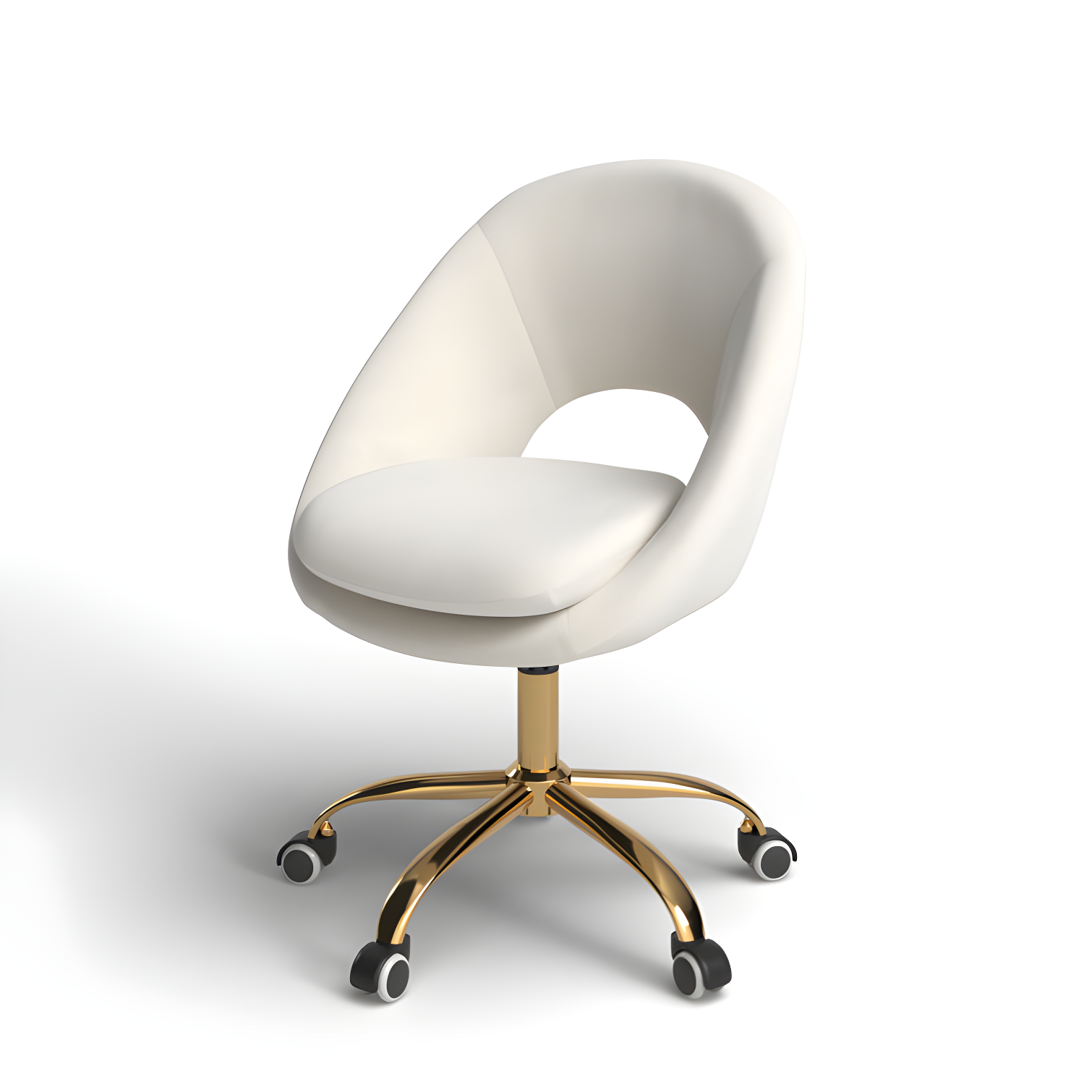 Louise Velvet Modern Task Chair with Ergonomic Design
