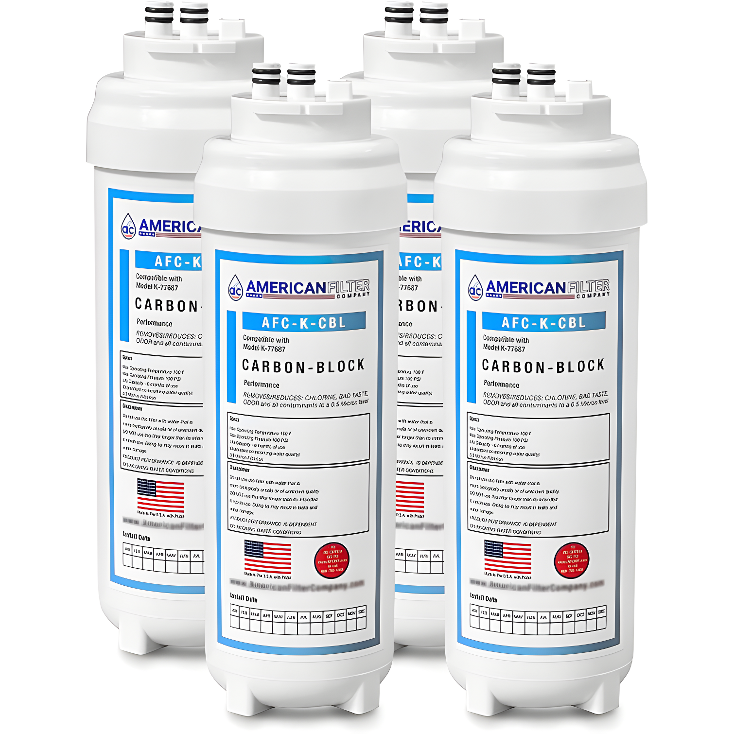 AFC Brand Water Filters, Compatible with Kohler K-22156 Water Filters (made by AFC)
