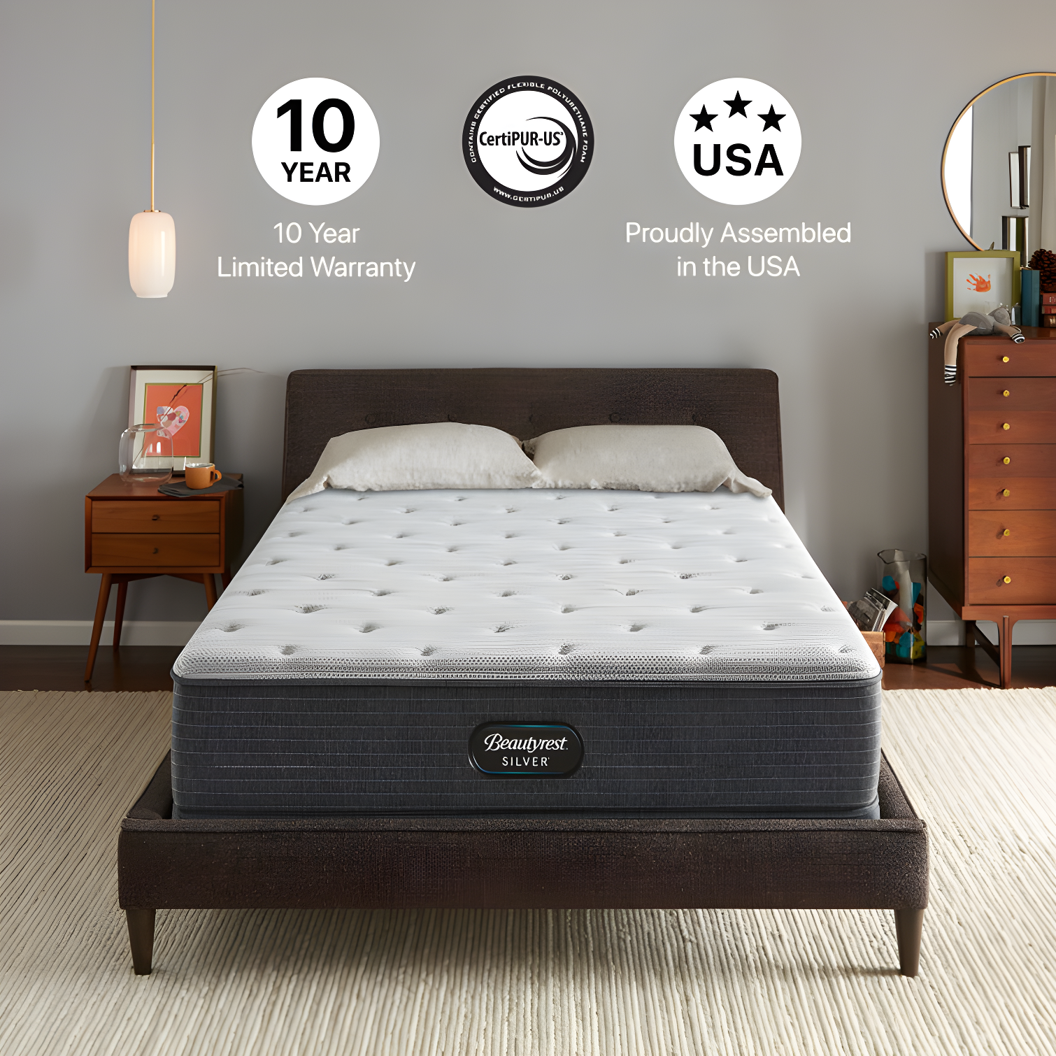 Beautyrest Silver BRS900 Plush 12" Innerspring Mattress
