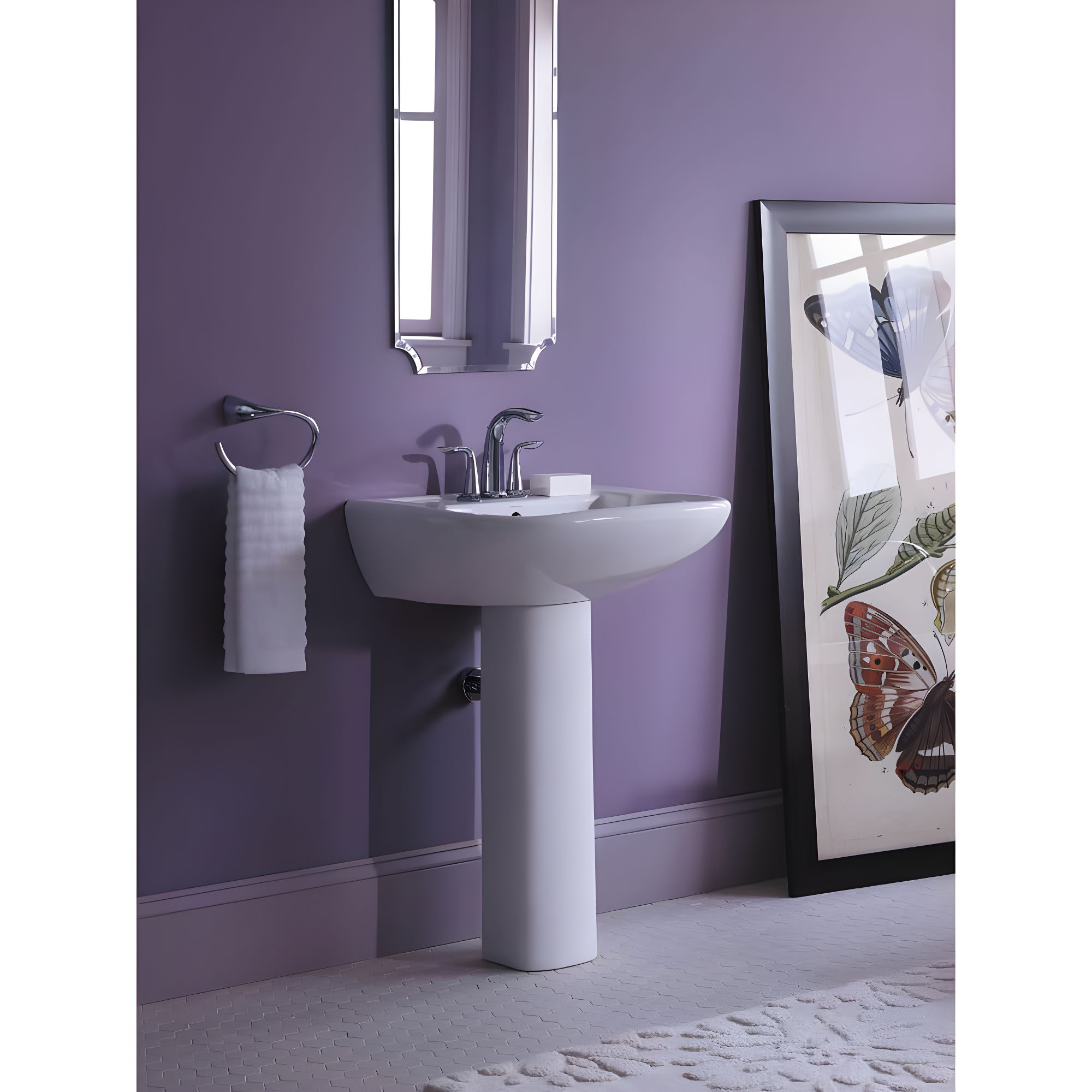 Alteo Wall Mounted Towel Ring for Bathroom, Metal Bathroom Hand Towel Ring