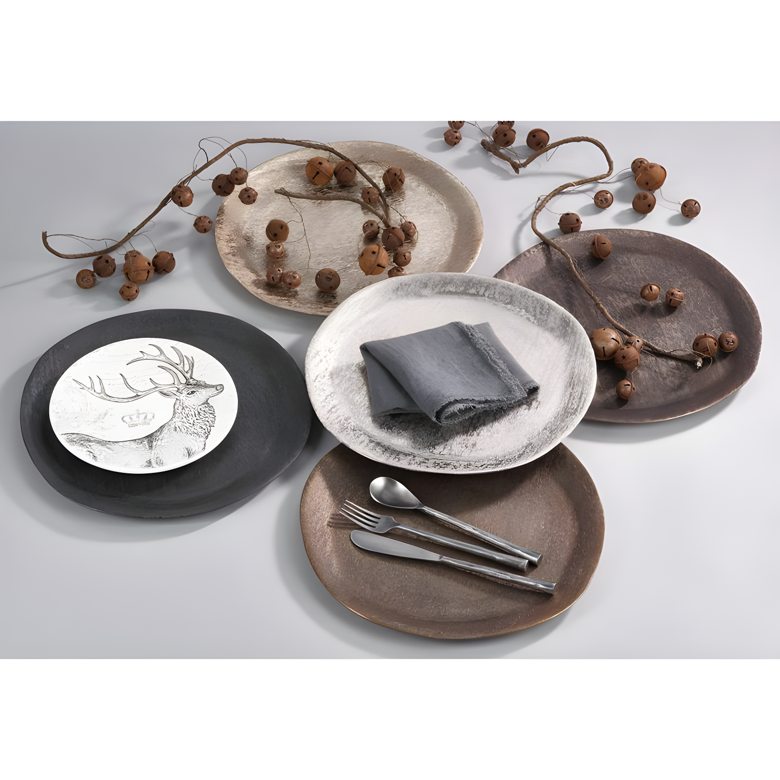 Zadia Brushed Metal Charger Plate (Set of 4)