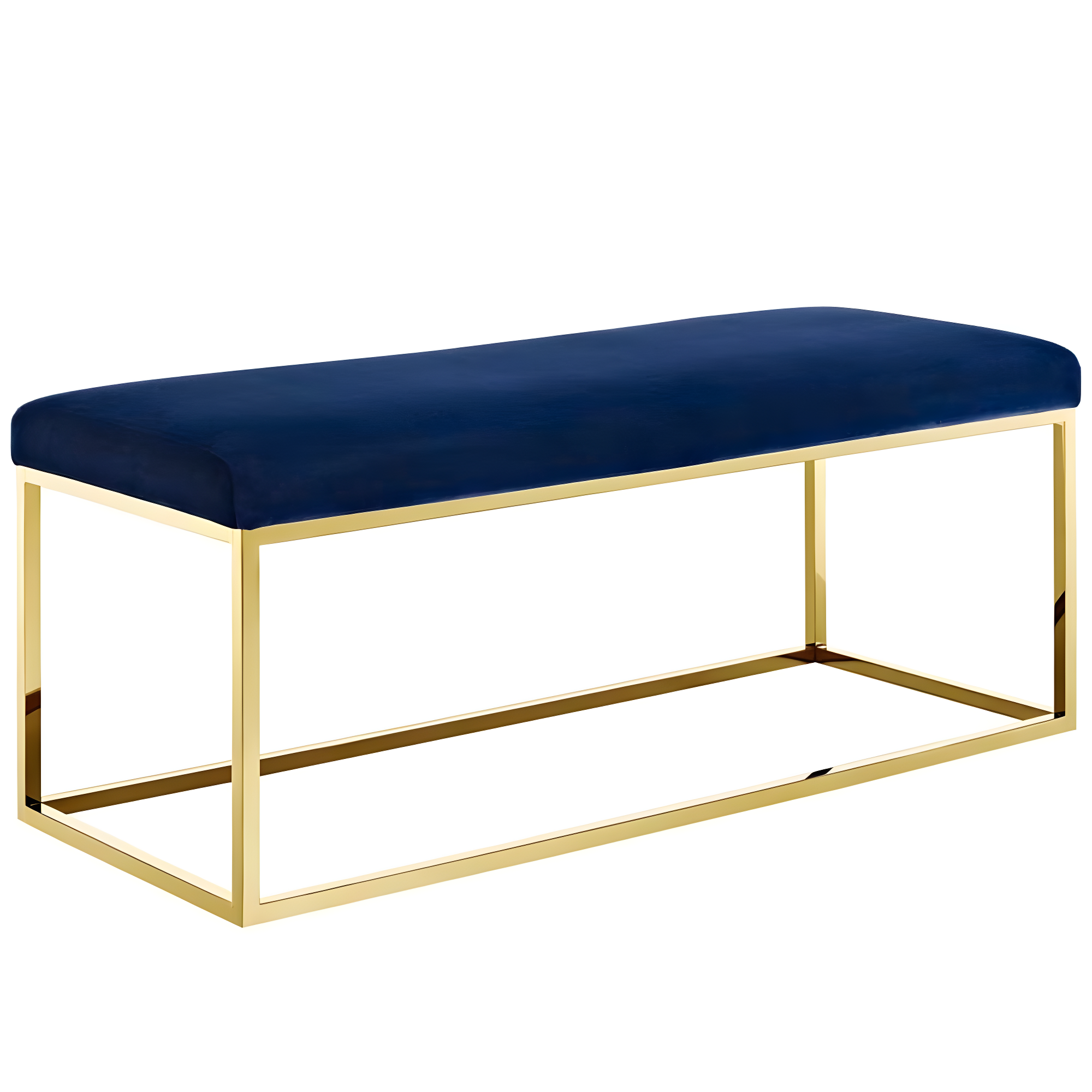 Anticipate Fabric Bench Gold Navy