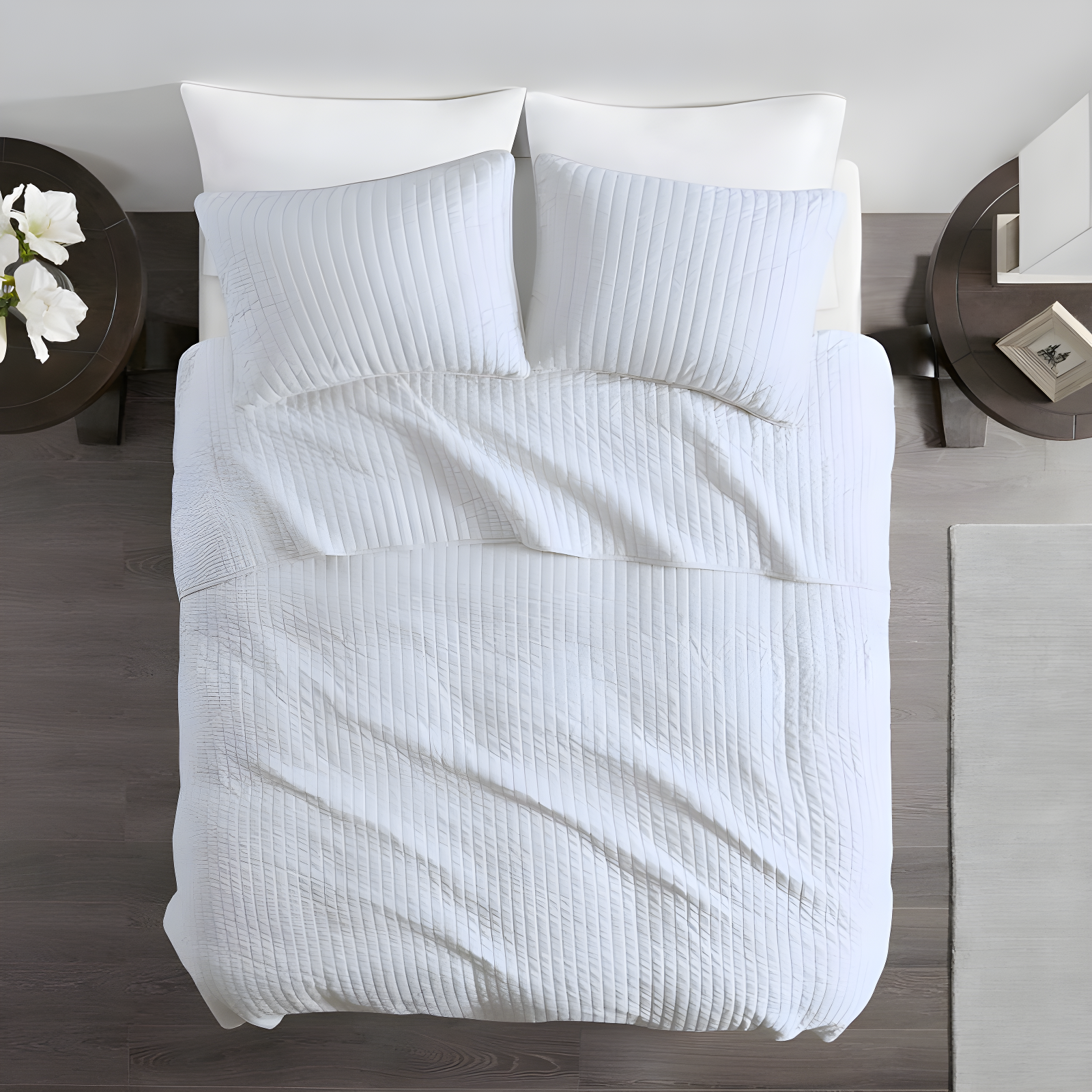 Madison Park Barwick Reversible Solid 3 Piece Quilt Set