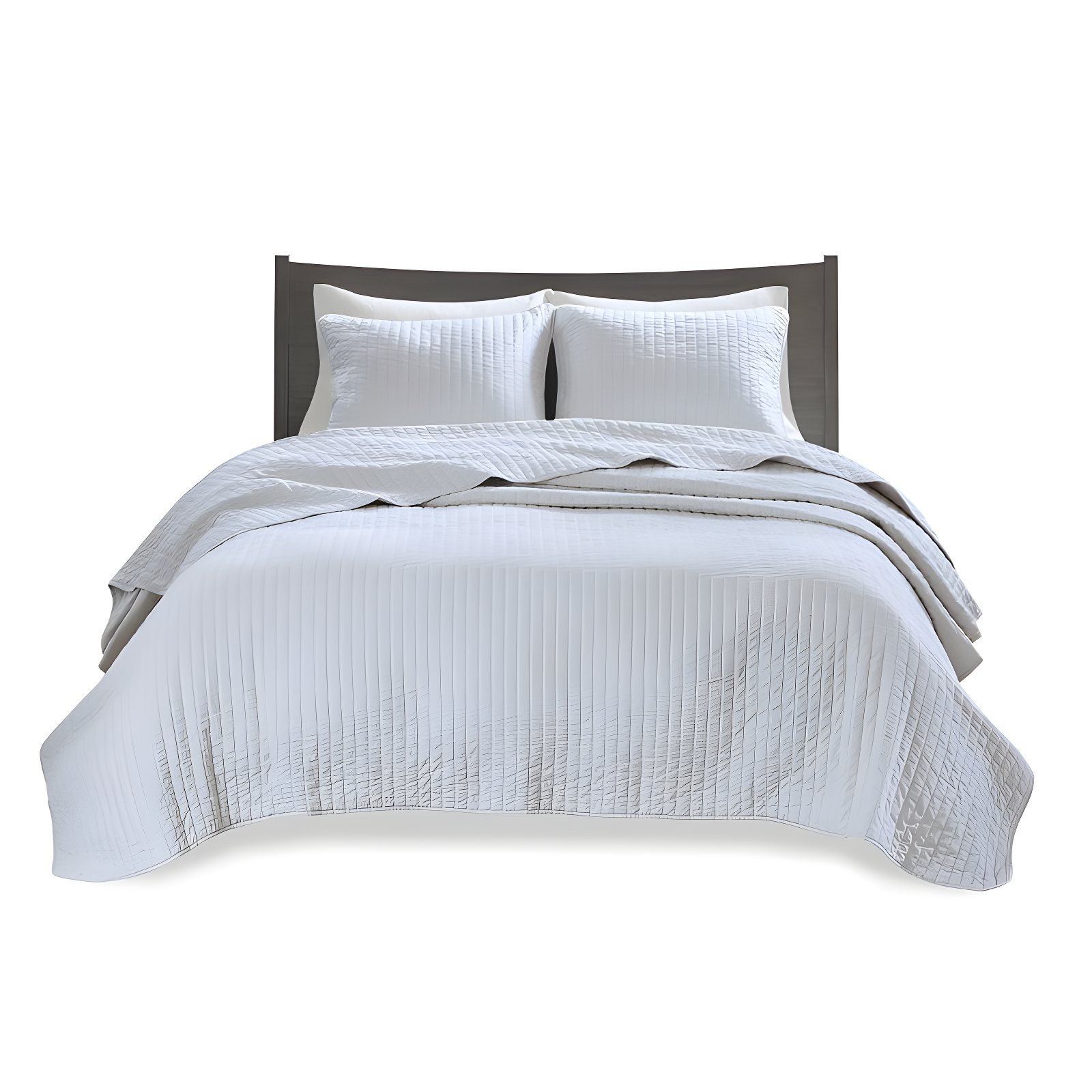 Madison Park Barwick Reversible Solid 3 Piece Quilt Set