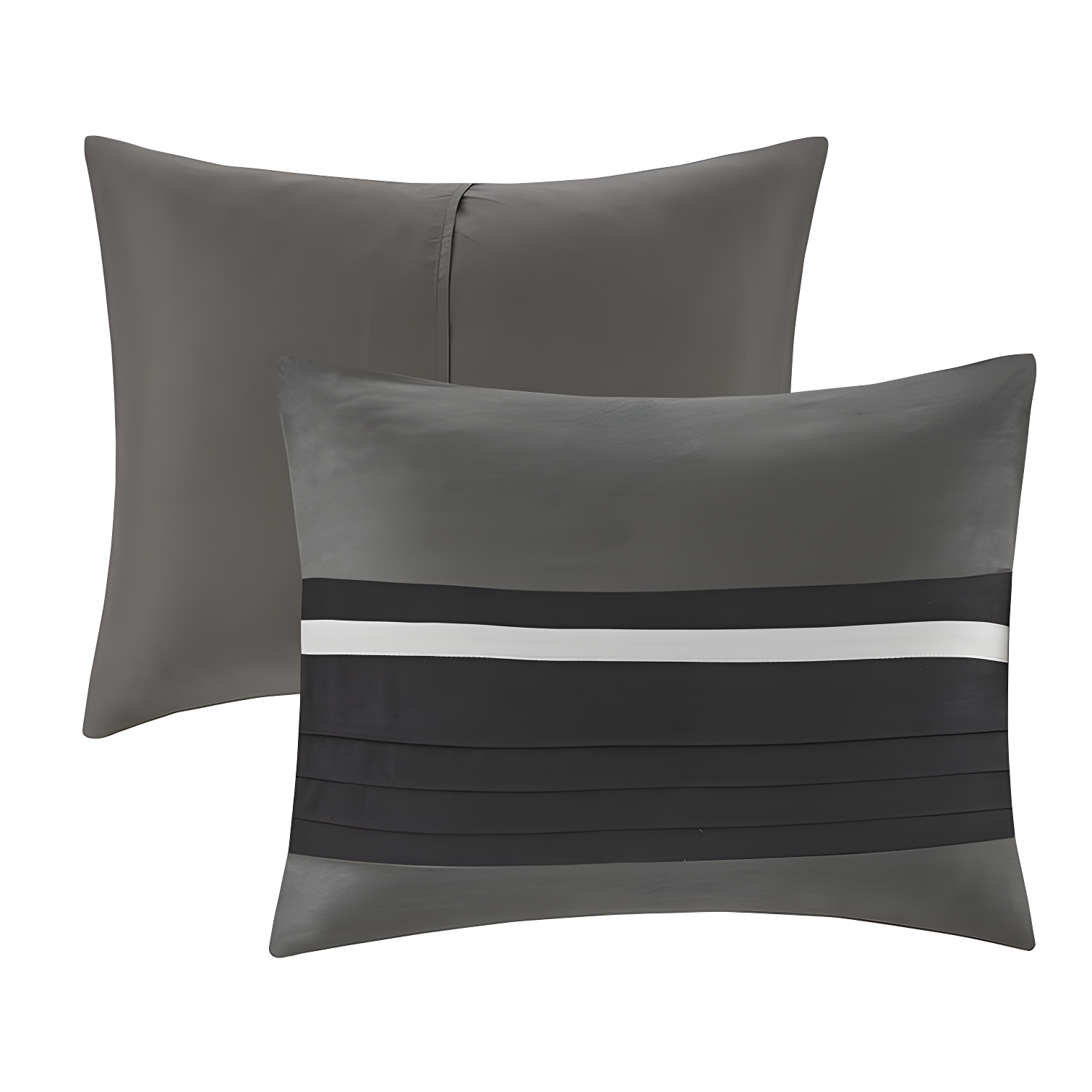 Madison Park Palmer 7 PC Pieced Faux Suede Comforter Set