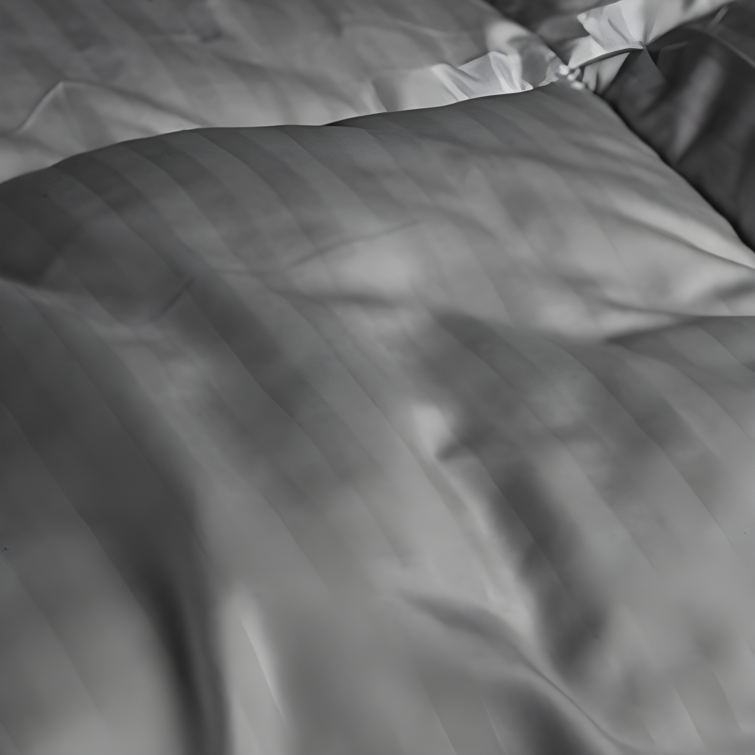 Superior Striped Reversible Box-Quilt Brushed Microfiber Medium Weight Down Alternative Comforter