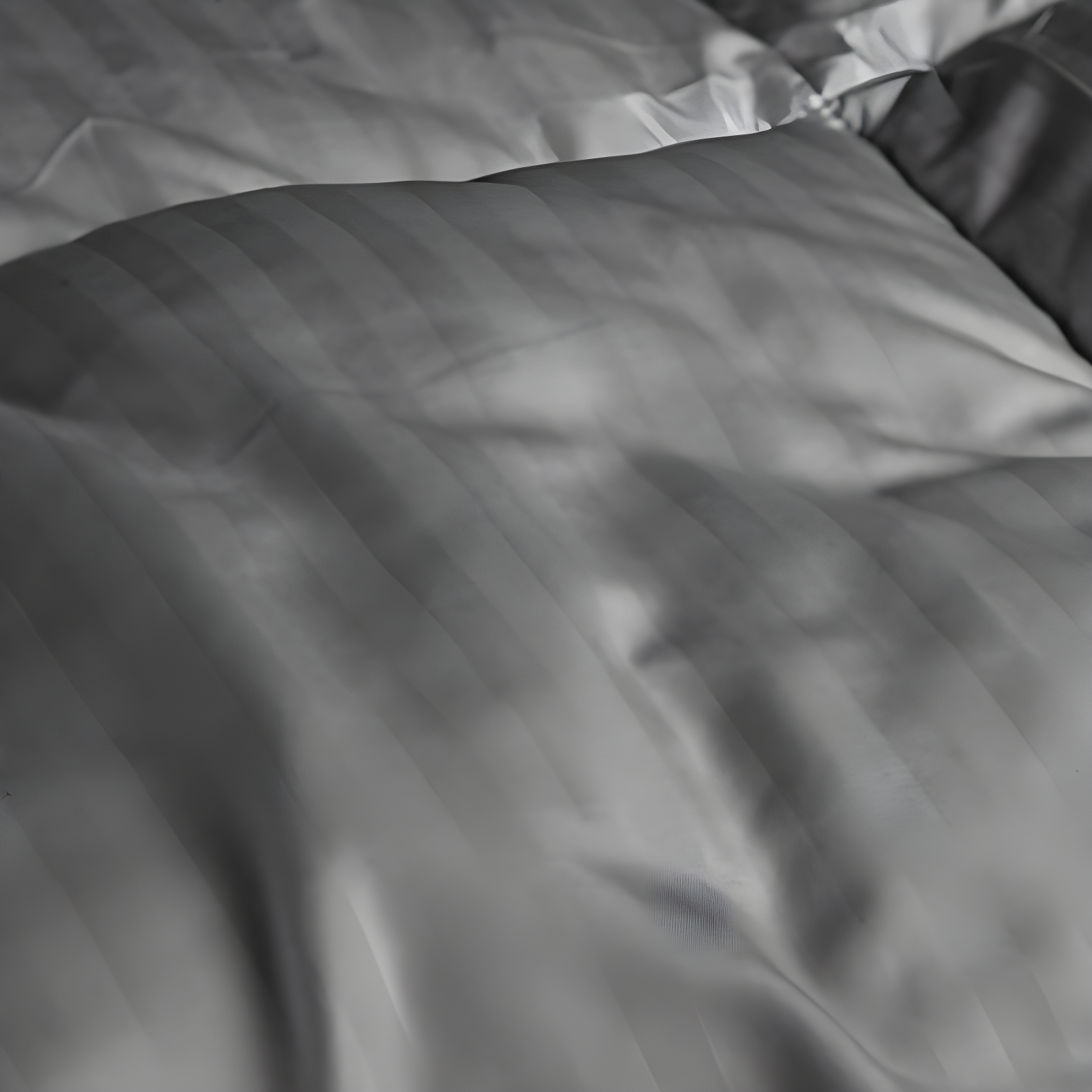 Superior Striped Reversible Box-Quilt Brushed Microfiber Medium Weight Down Alternative Comforter