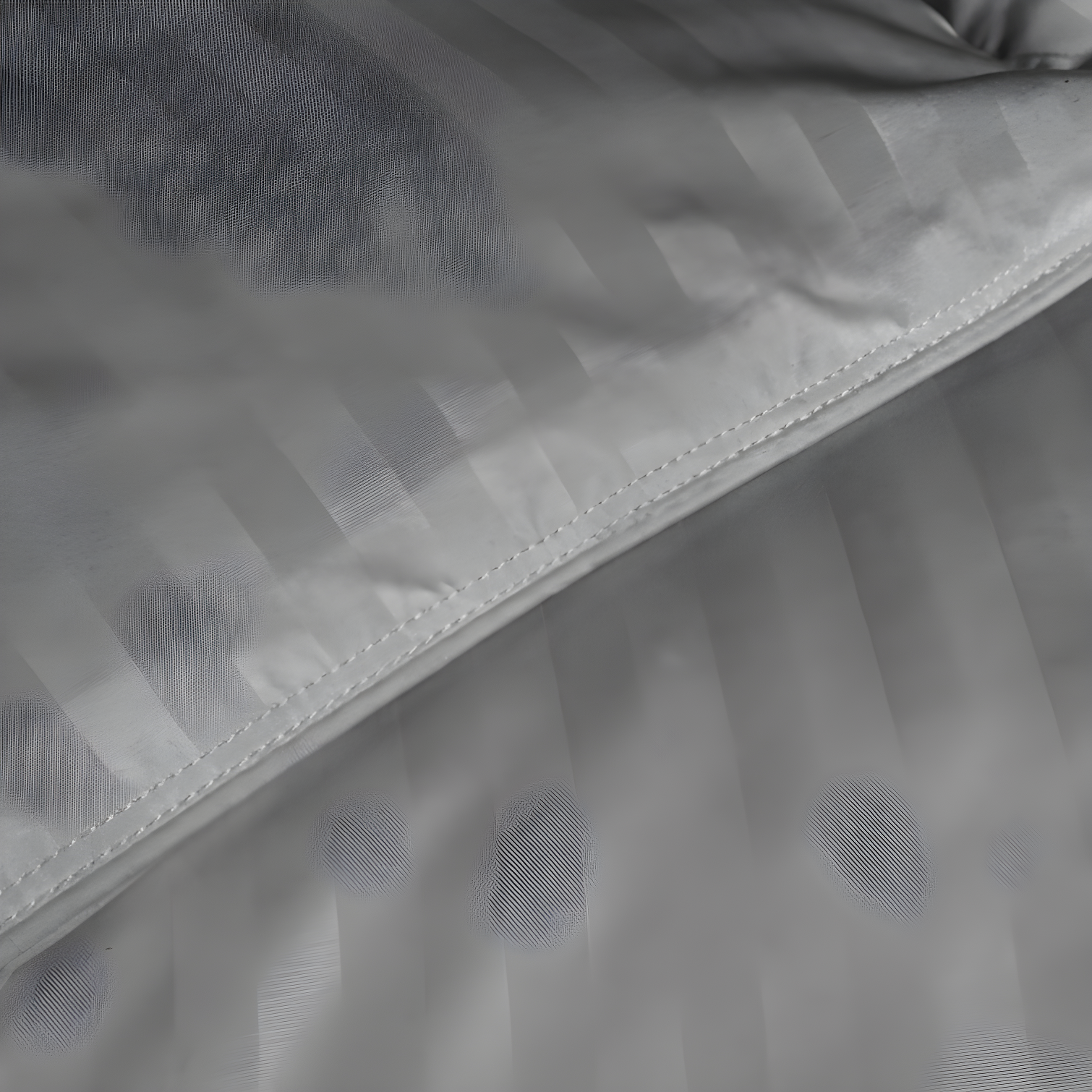 Superior Striped Reversible Box-Quilt Brushed Microfiber Medium Weight Down Alternative Comforter