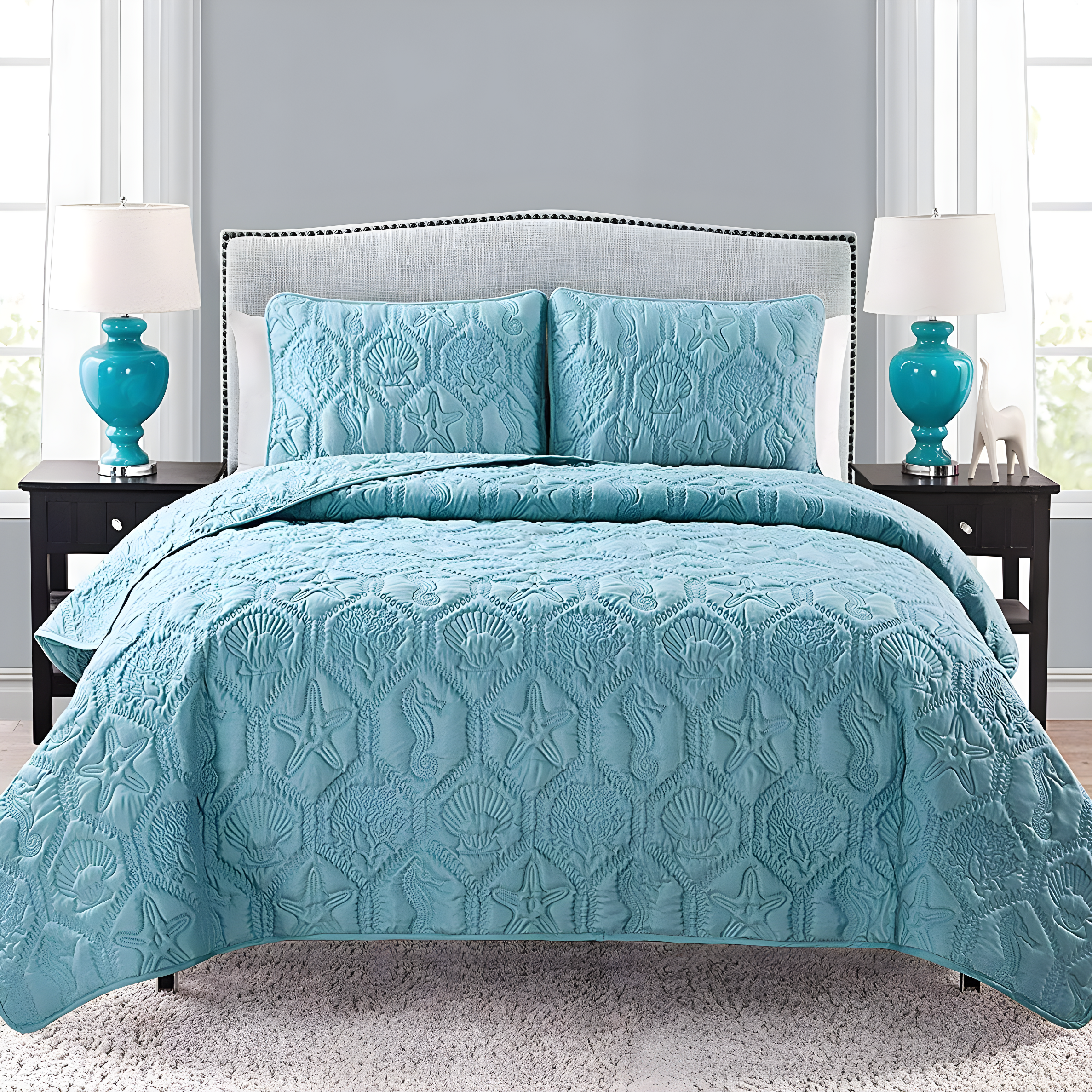 VCNY Shore 3-Piece Embossed Quilt Set & Reviews | Wayfair