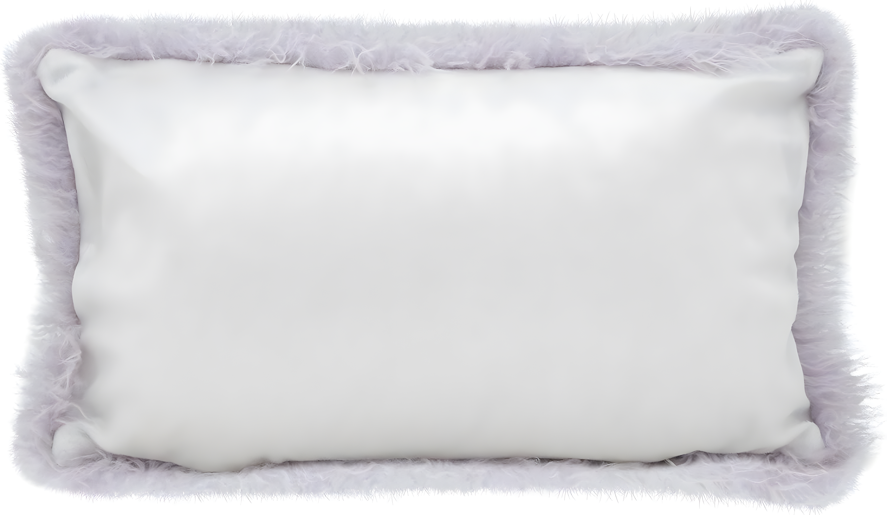 Faux Mongolian Collection Faux Fur Lumbar Throw Pillow