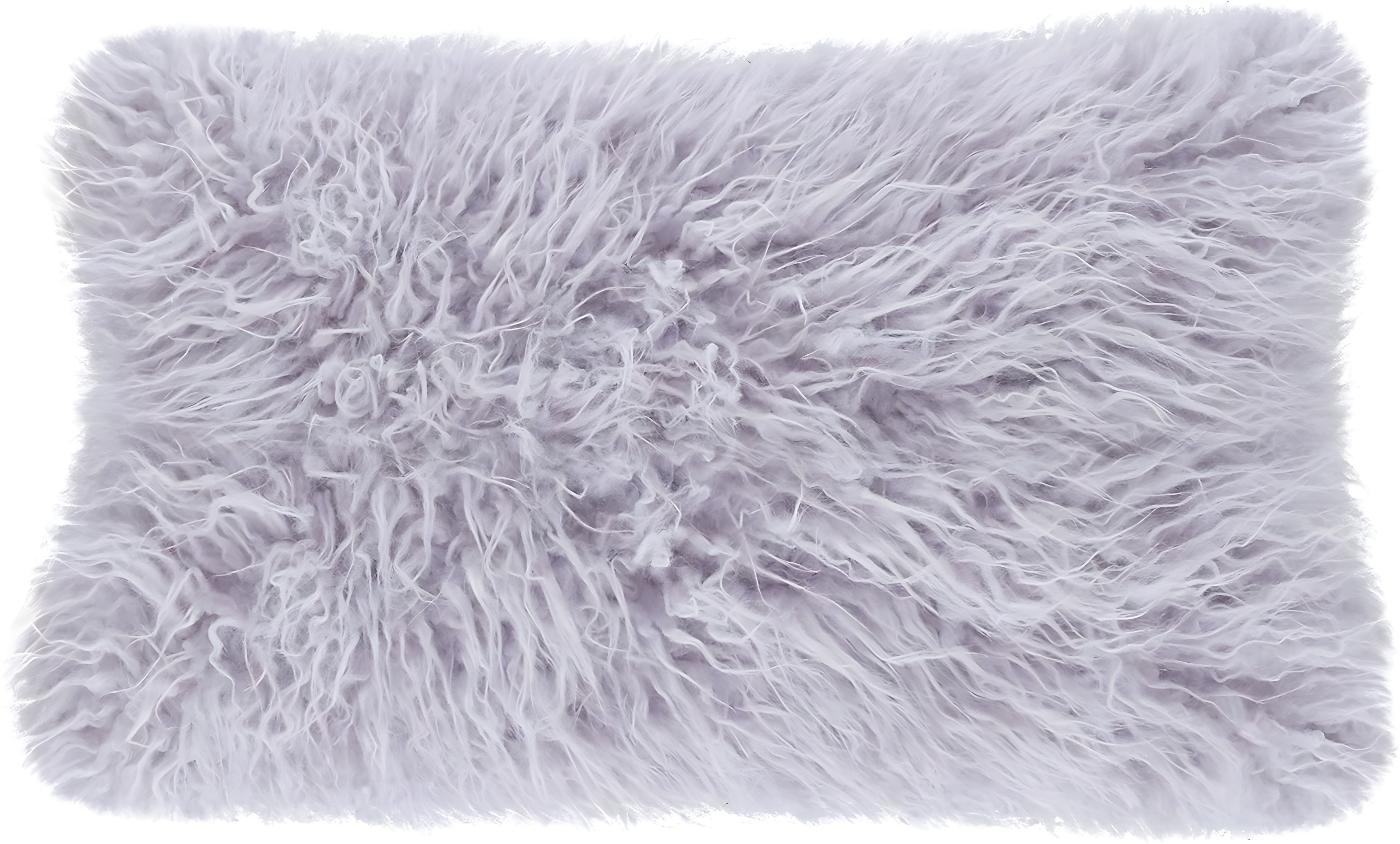 Faux Mongolian Collection Faux Fur Lumbar Throw Pillow