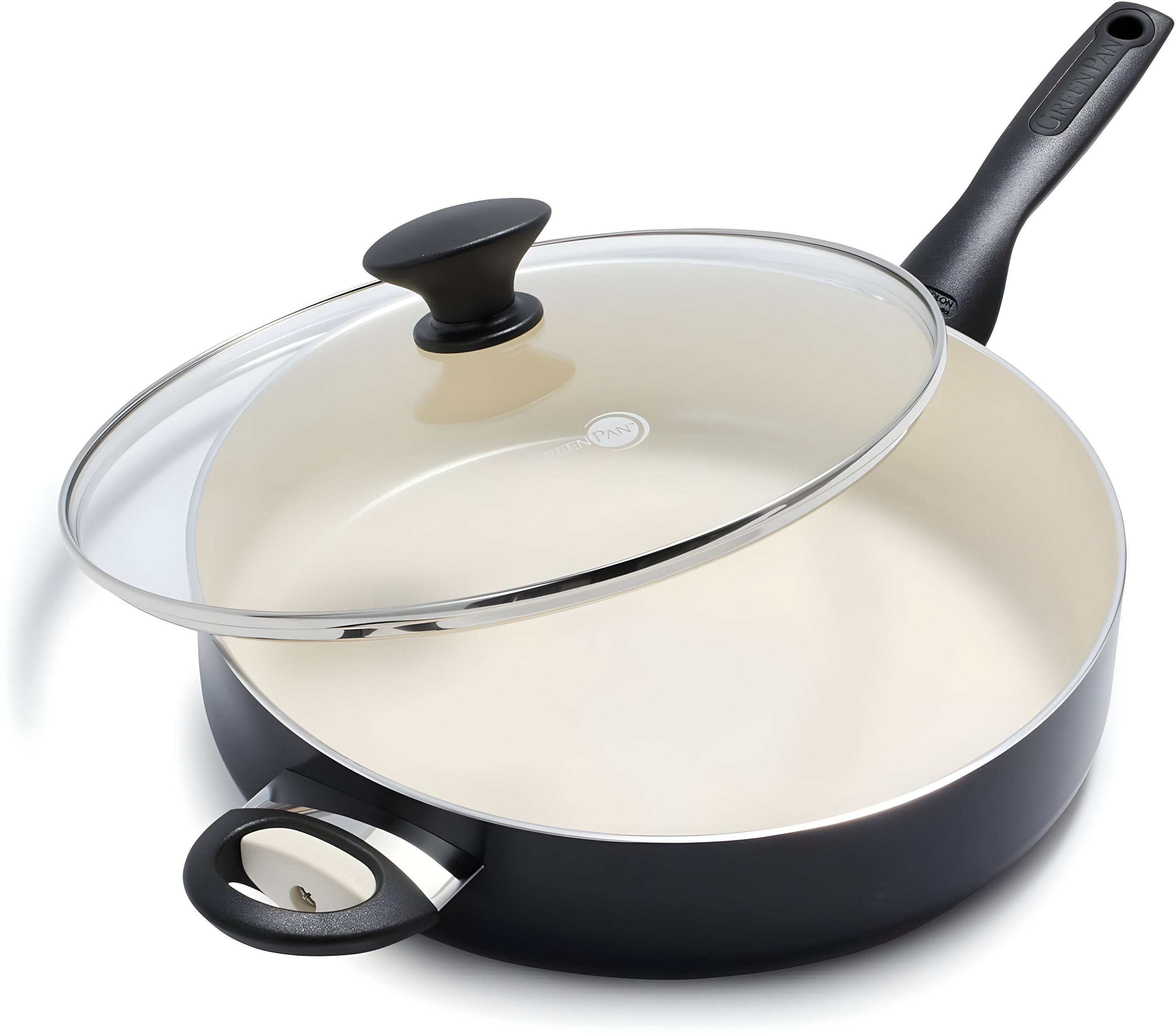 GreenPan Rio Healthy Ceramic Nonstick 5Qt Saute Pan with Lid