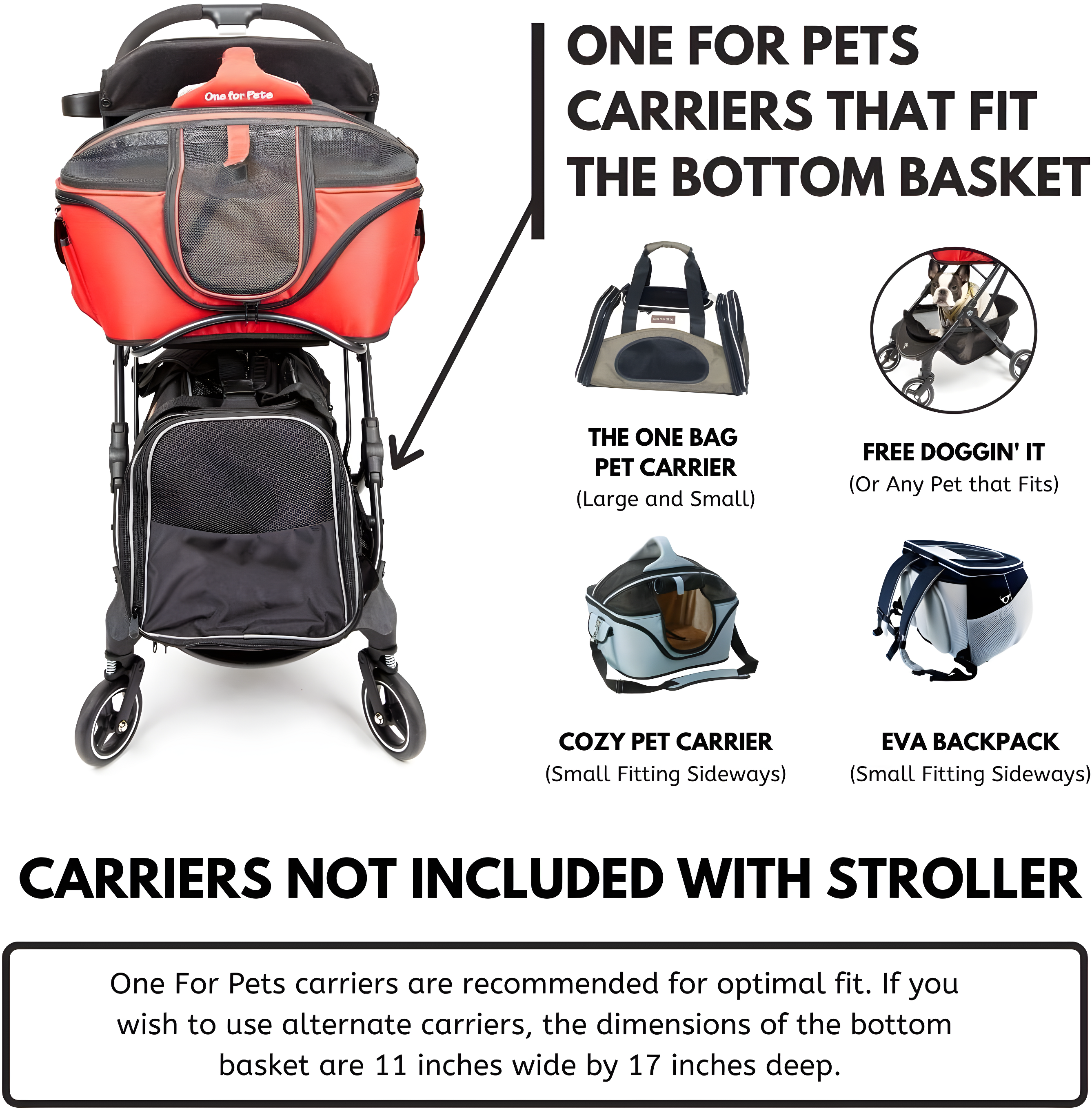 One For Pets Foldable Pet Stroller