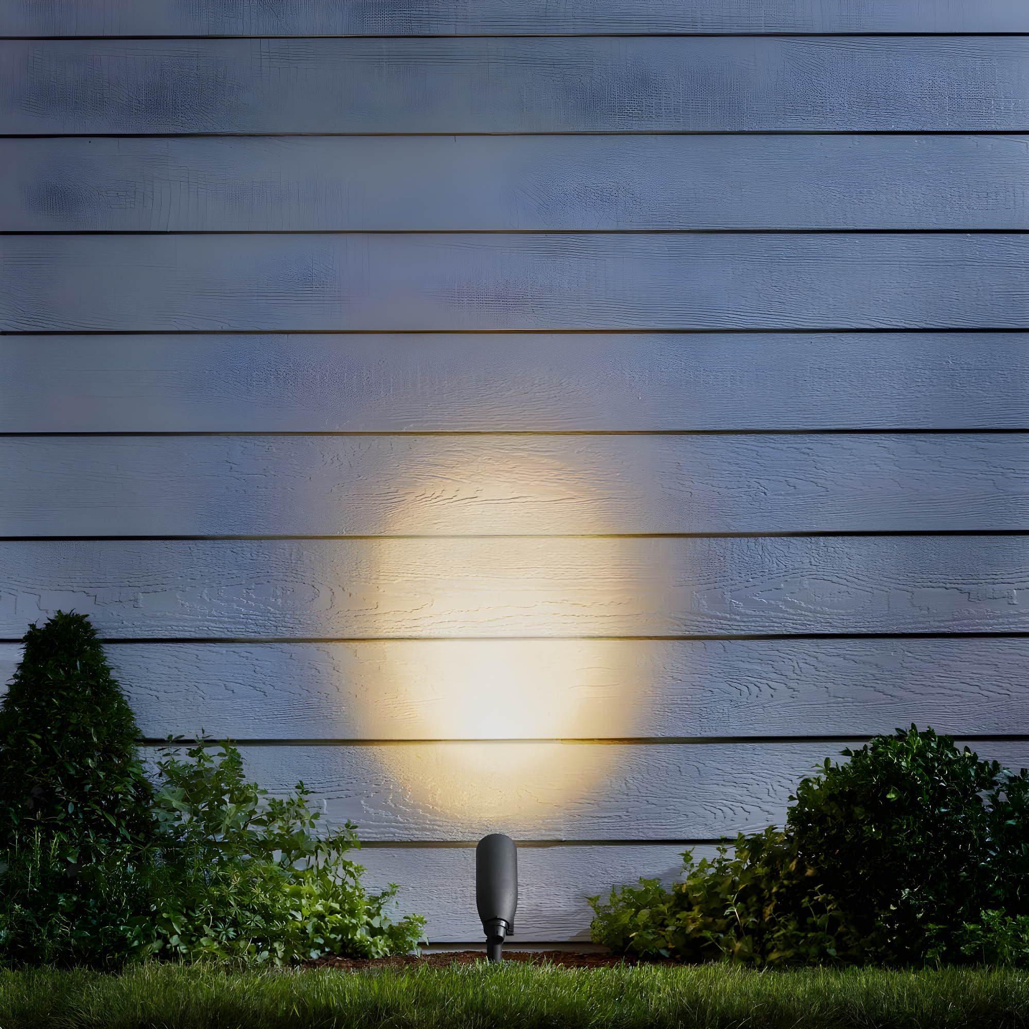 200 Lumens Black Hardwired Low Voltage LED Color Temperature Adjustable Outdoor Spotlight or Flood Light with Clear Lens