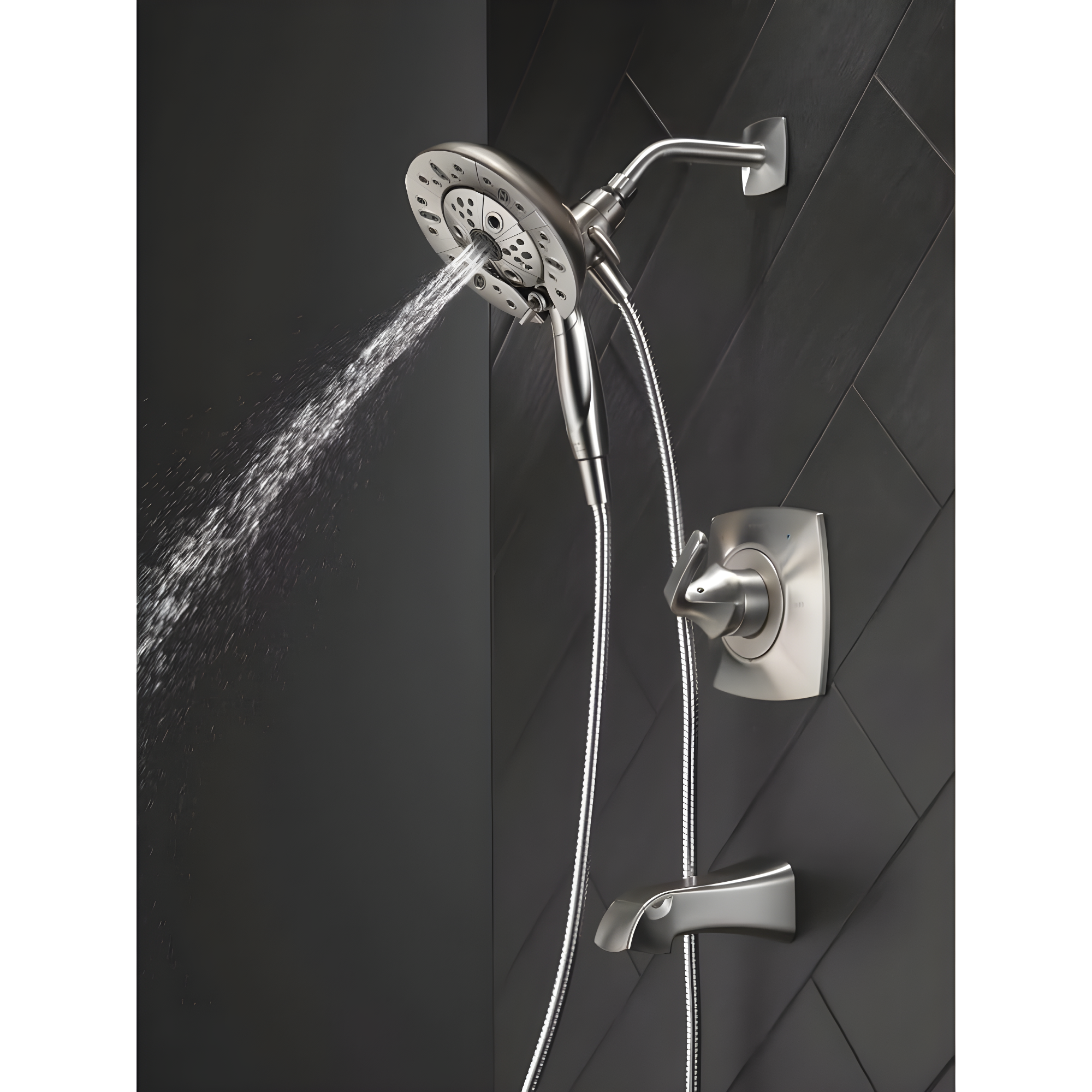 Vesna Single-Function Tub Shower Faucet Set, Shower Trim Kit with In2ition Shower Head and Valve