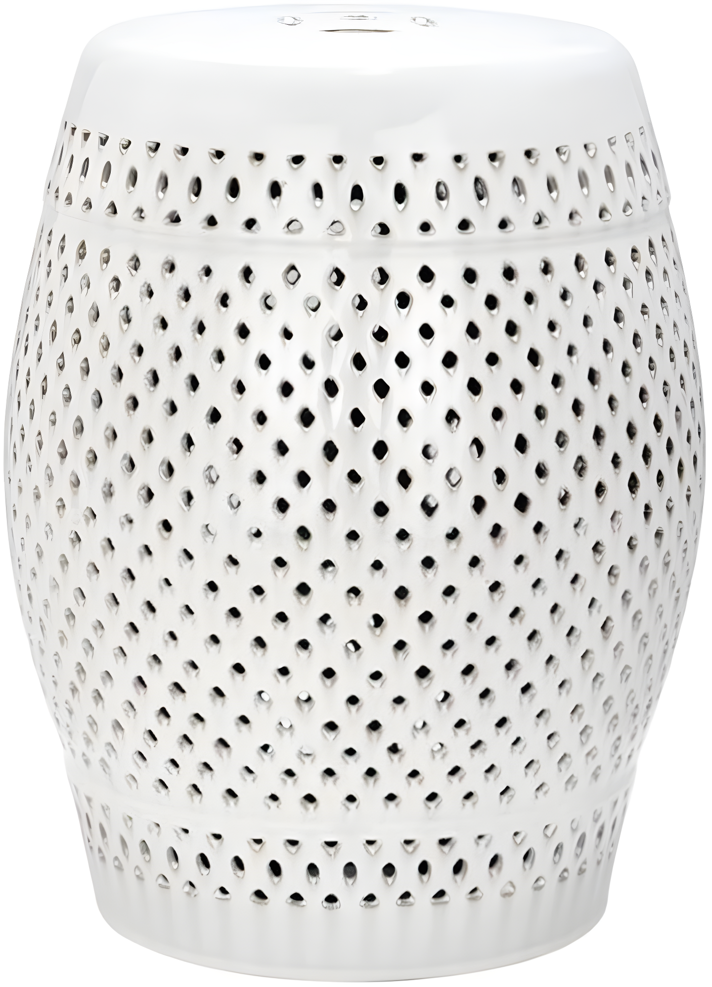 Safavieh Diamond Ceramic Garden Stool in Cream