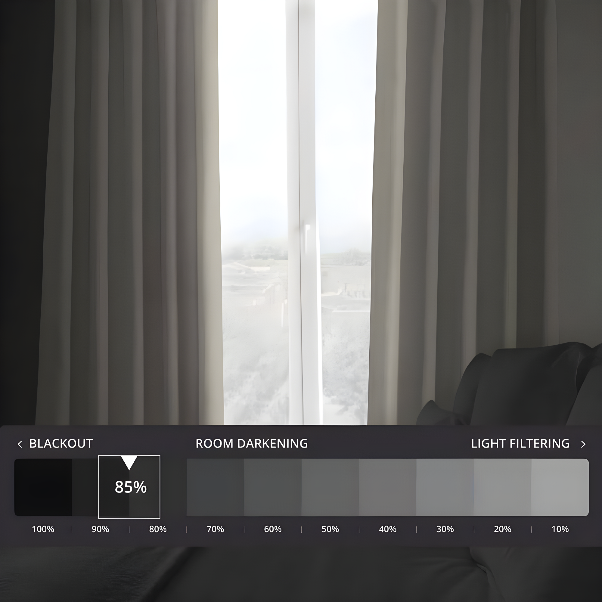 HPD Half Price Drapes Birch Faux Linen Room Darkening Curtains for Bedroom & Living Room Curtains (1 Panel), Door & Window Curtains 84 inches long, Rod Pocket Curtains & drapes, 50W X 84L