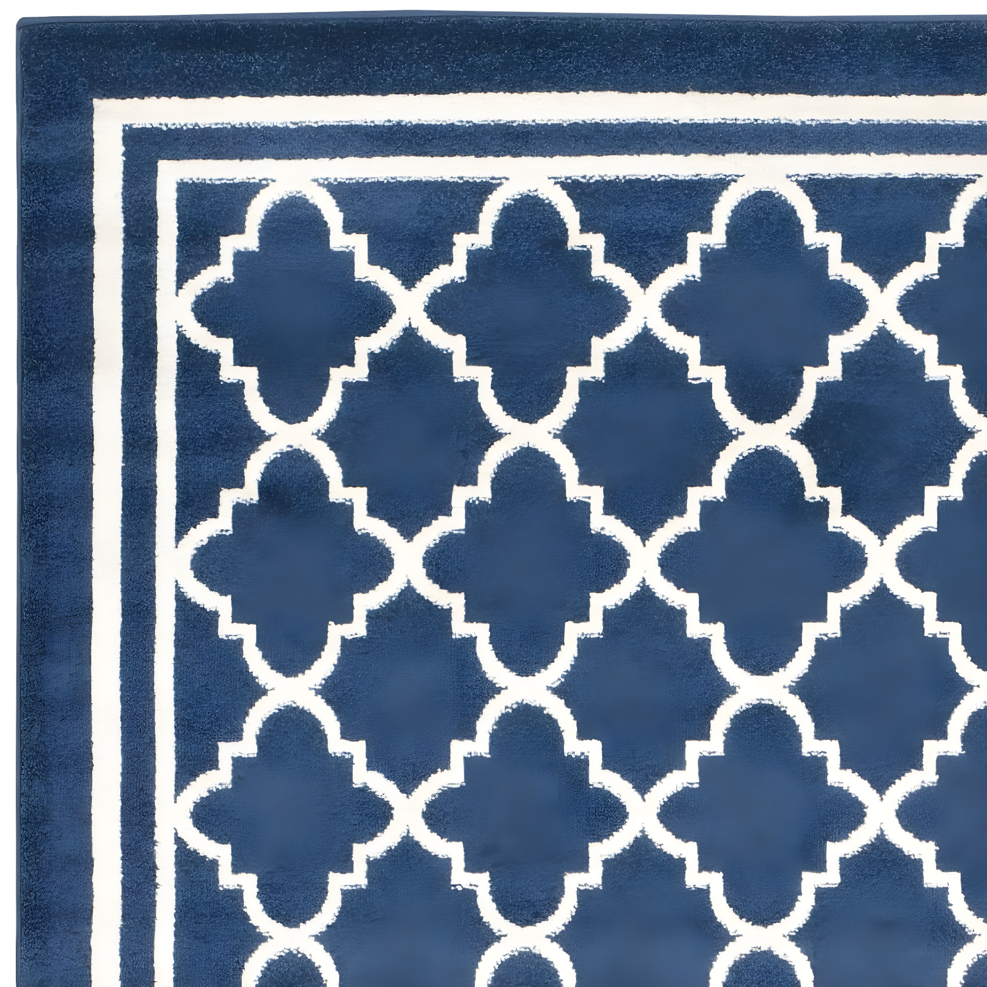 Amherst AMT422 Power Loomed Indoor Area Rug - Navy/Beige - 9'x12' - Safavieh