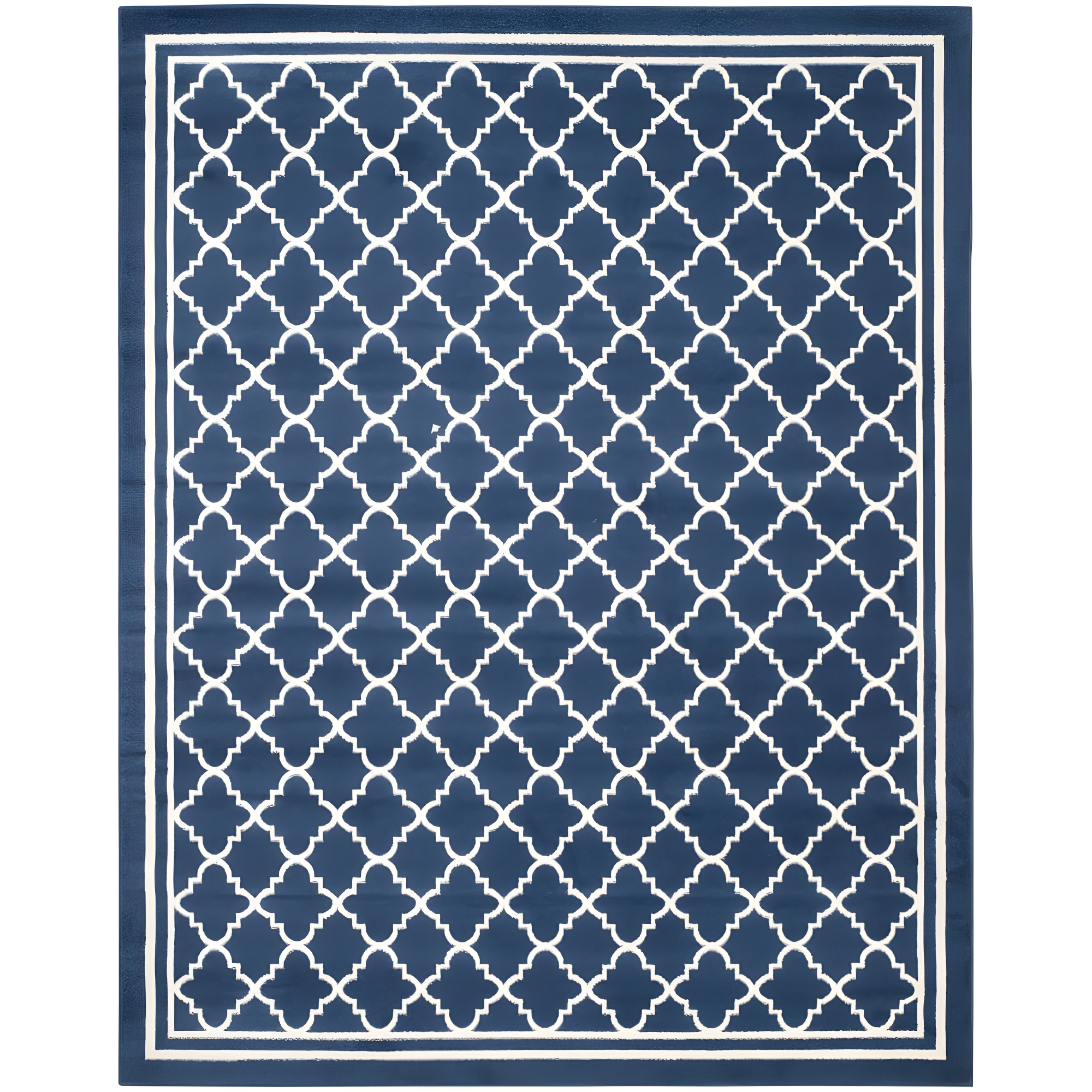 Amherst AMT422 Power Loomed Indoor Area Rug - Navy/Beige - 9'x12' - Safavieh