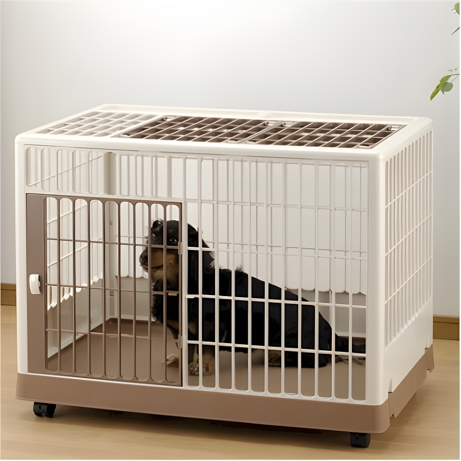 Richell Plastic Pet Crate with 2 Doors