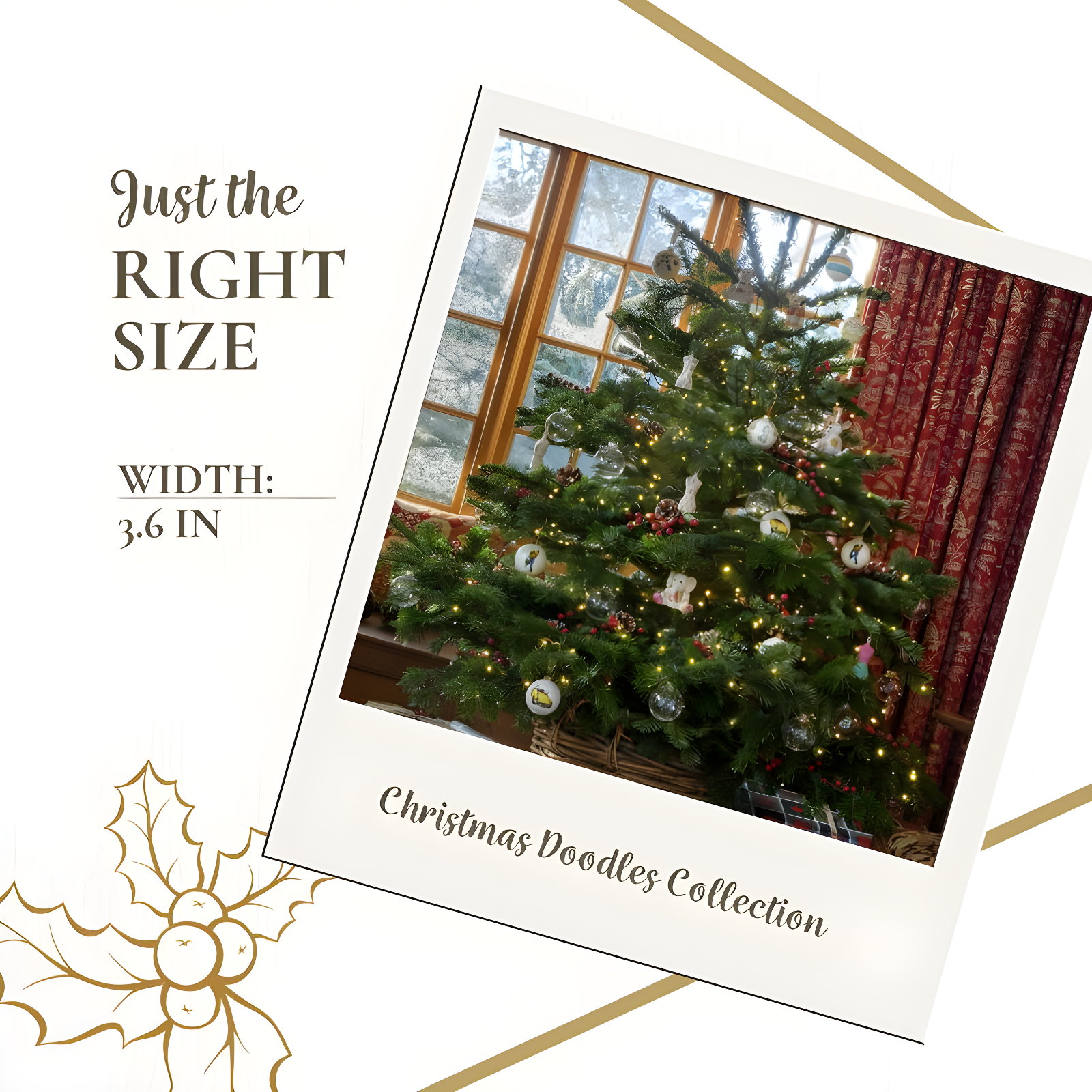 Kit Kemp by Spode Psycho Sprig Blue Mannequin Christmas Bauble, Handcrafted Porcelain Festive Keepsake, Personalized Holiday Collectible Ornament