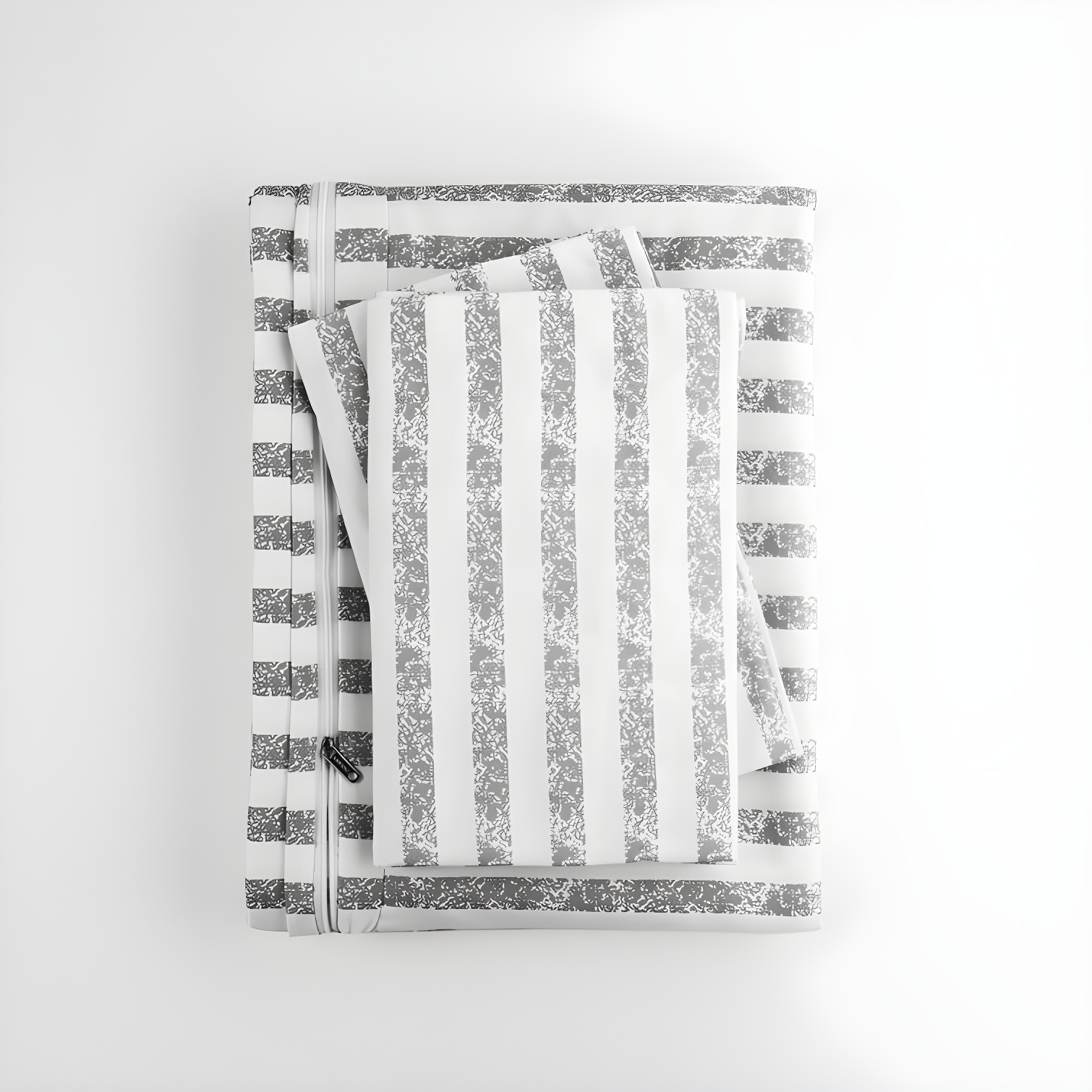 Becky Cameron 3 Piece Rugged Stripe Pattern Duvet Cover Set