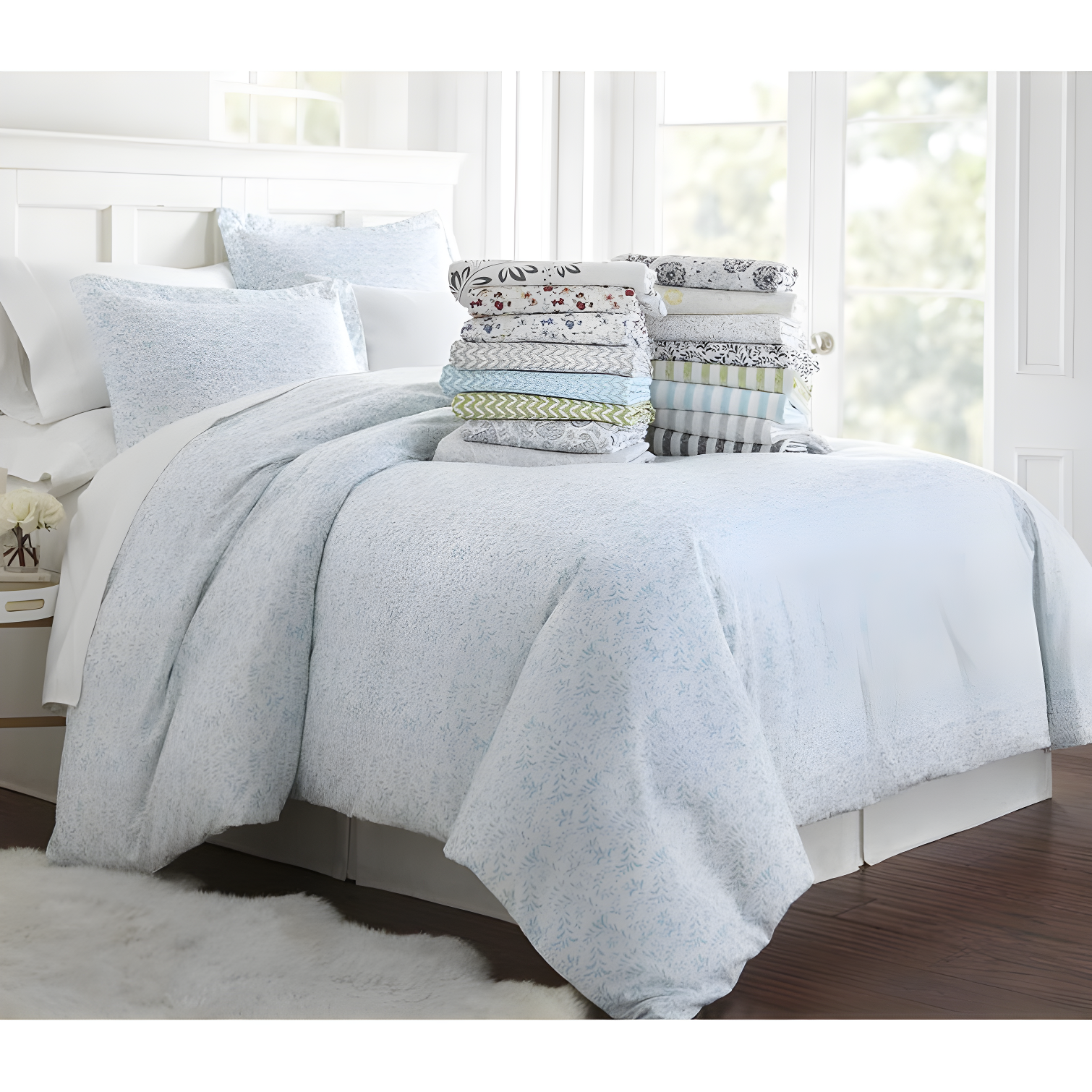 Becky Cameron 3 Piece Rugged Stripe Pattern Duvet Cover Set