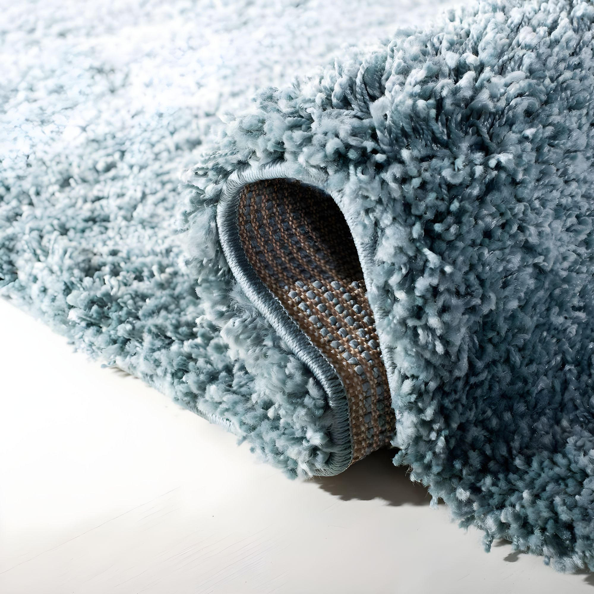 Shag SG151 Power Loomed Indoor Area Rug - Light Blue - 8'6"x12' - Safavieh.