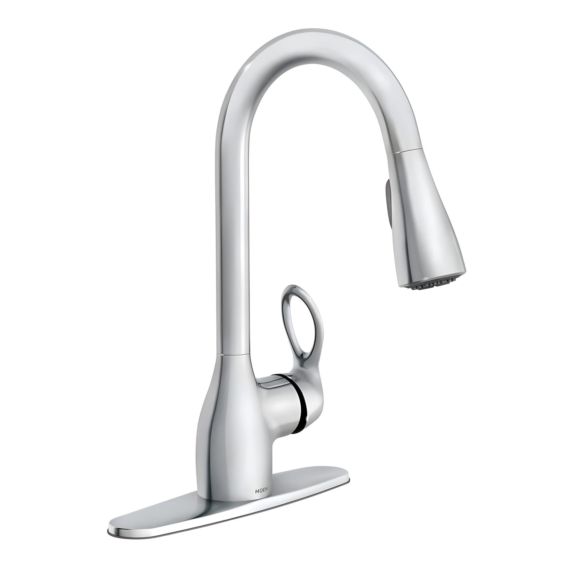 Moen CA87011 Kleo Single Handle, High Arc Kitchen Faucet, Pull-Down Spray, Chrome - Quantity 1