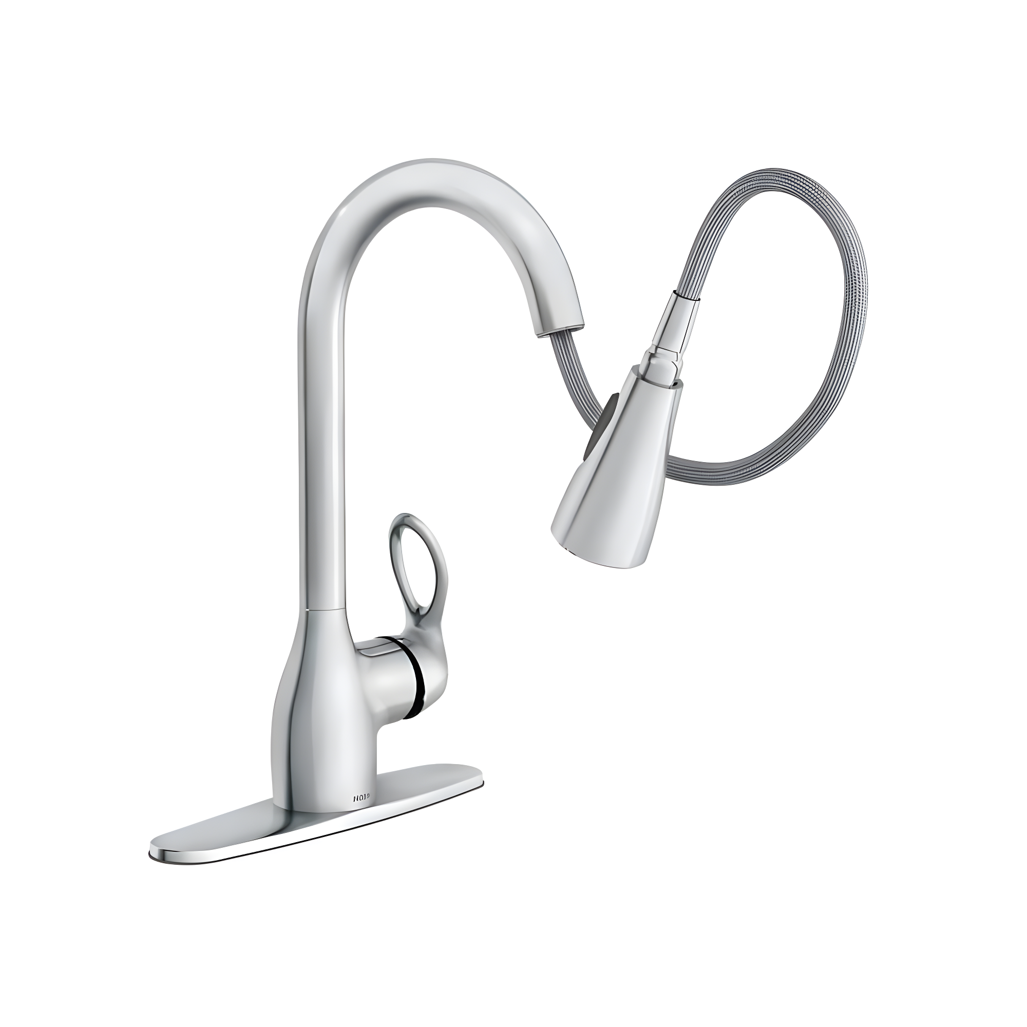 Moen CA87011 Kleo Single Handle, High Arc Kitchen Faucet, Pull-Down Spray, Chrome - Quantity 1