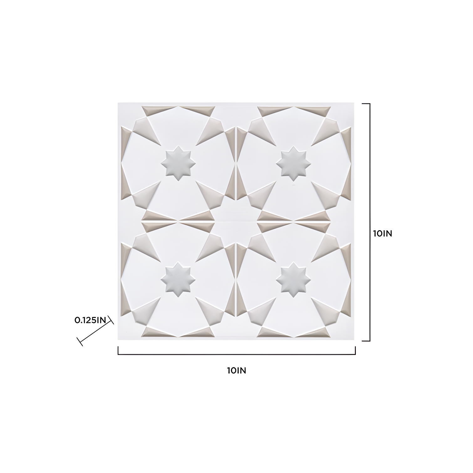 10'' W x 10'' L PVC Peel and Stick Field Tile