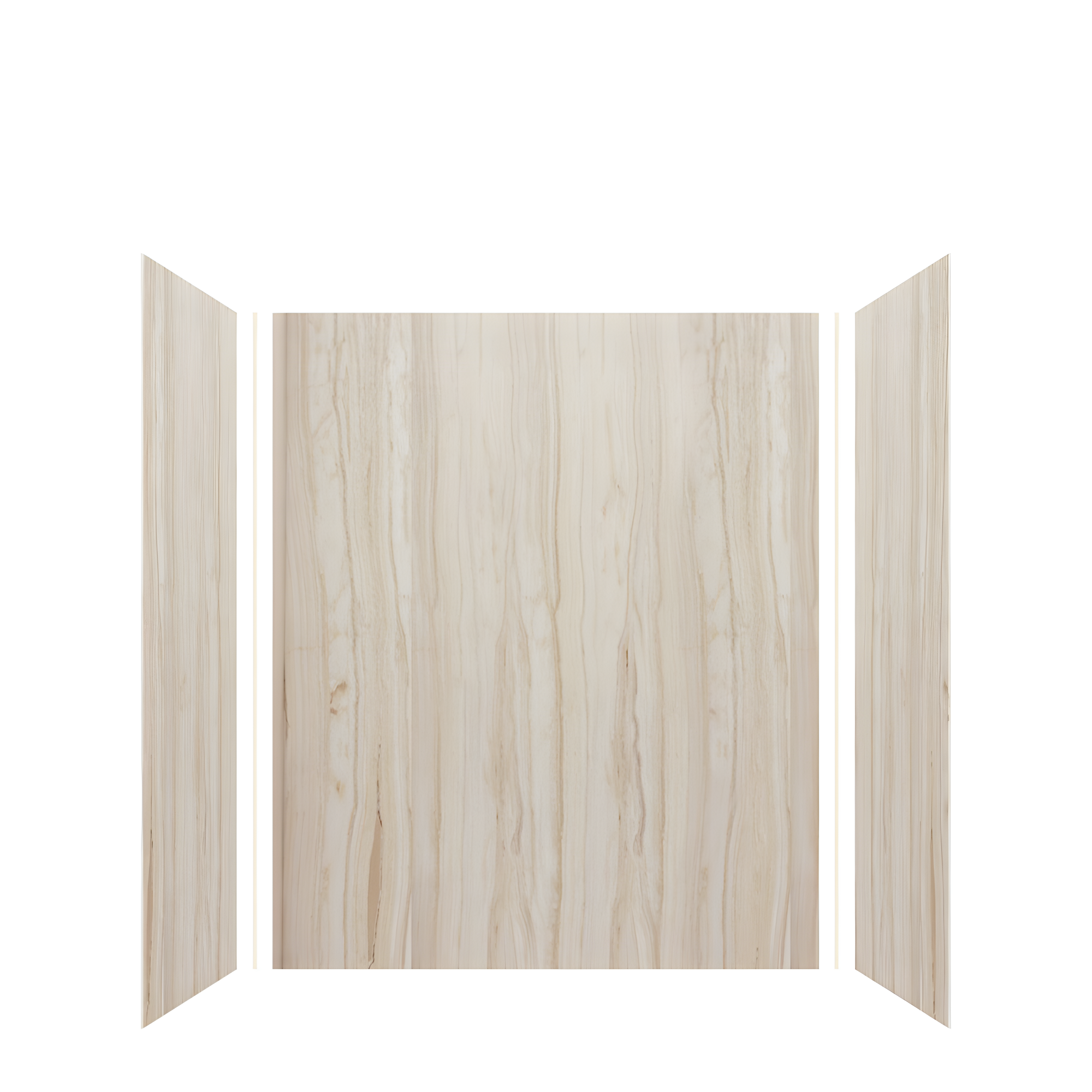 Transolid Expressions 60'' W 36'' D 72'' H Glue Up Solid Surface Wall