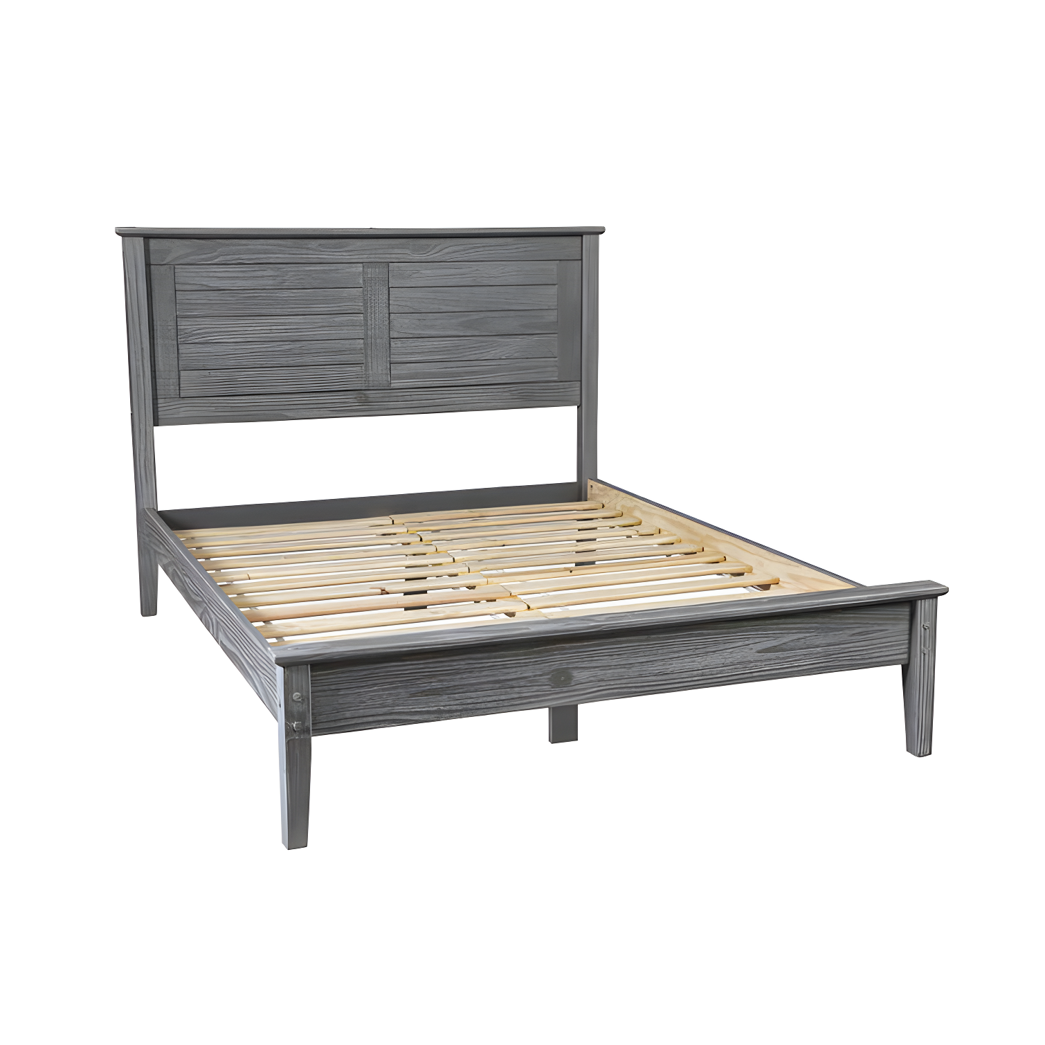 Greenport Solid Wood Louvered Bed