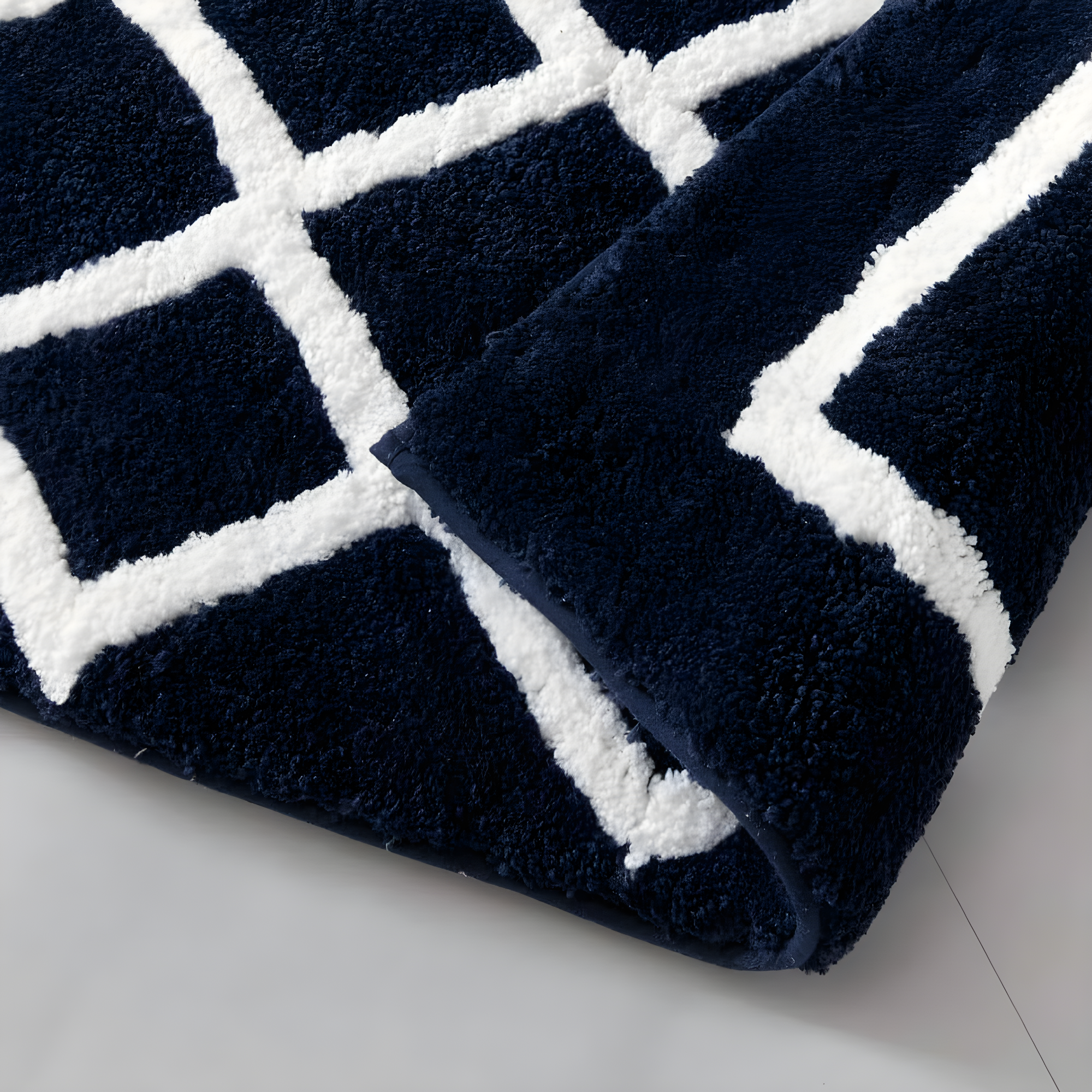 Bittman Reversible High Pile Tufted Bath Rug