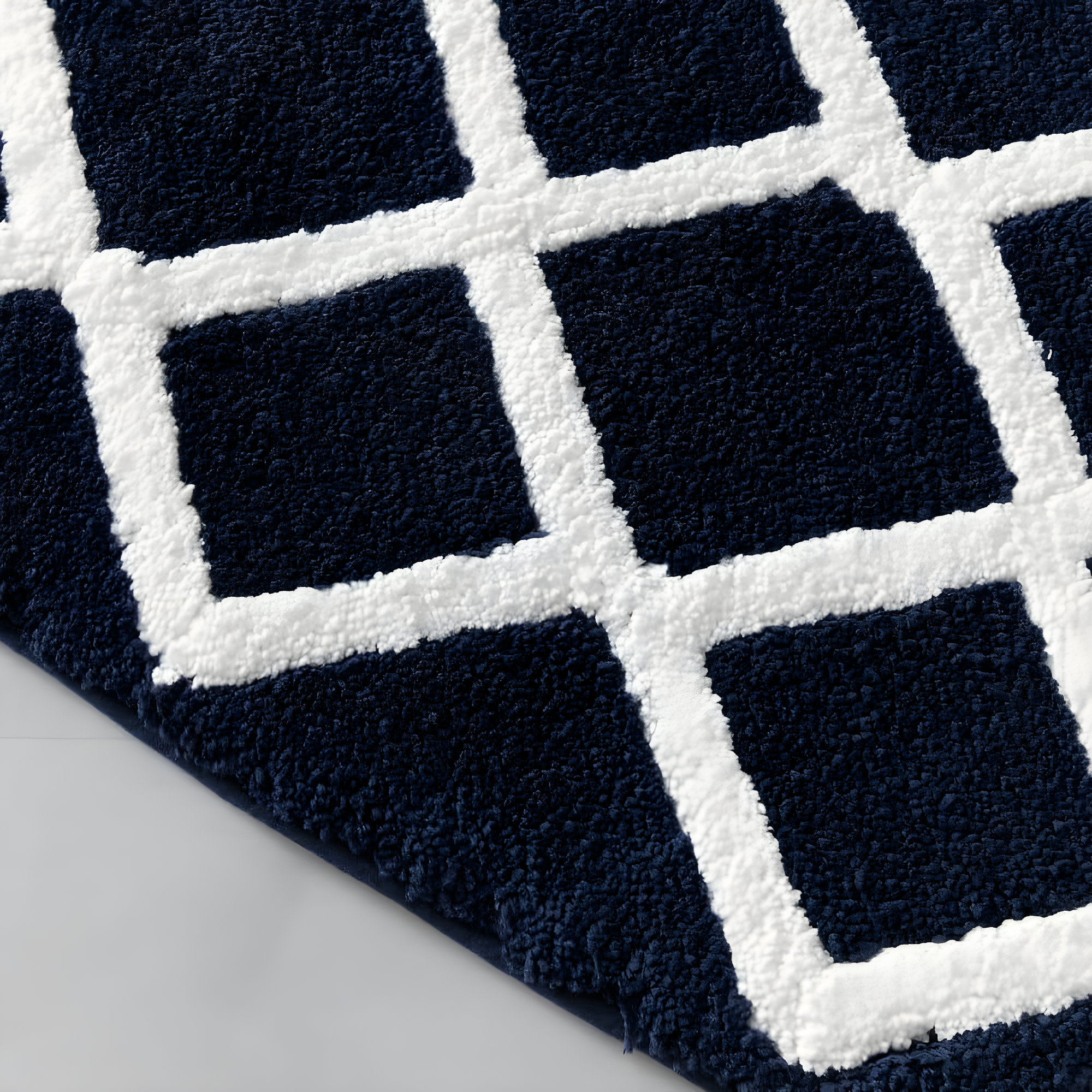 Bittman Reversible High Pile Tufted Bath Rug