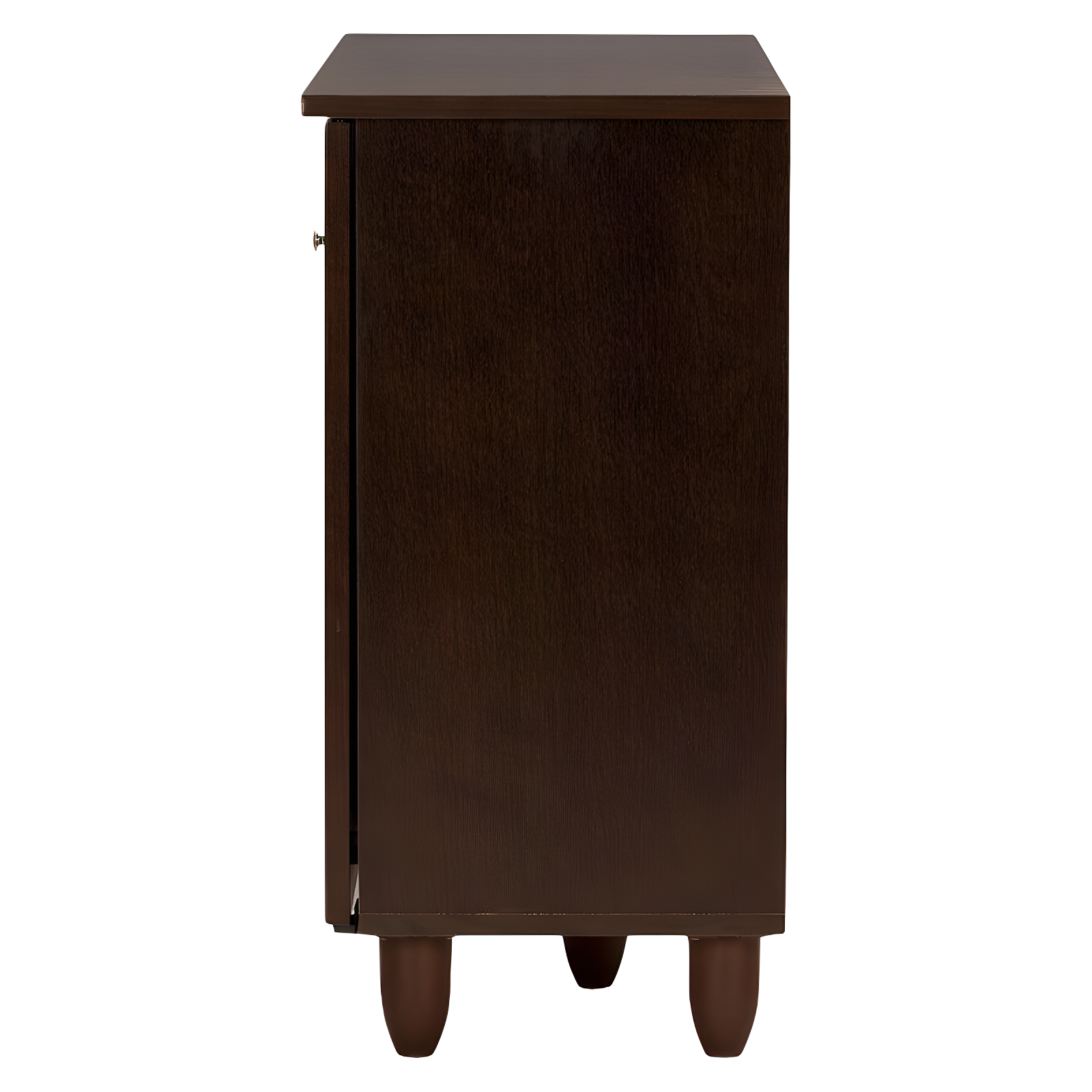 Winda 3-Door Entryway Shoe Storage Cabinet: Engineered Wood, Fixed Shelves - Baxton Studio