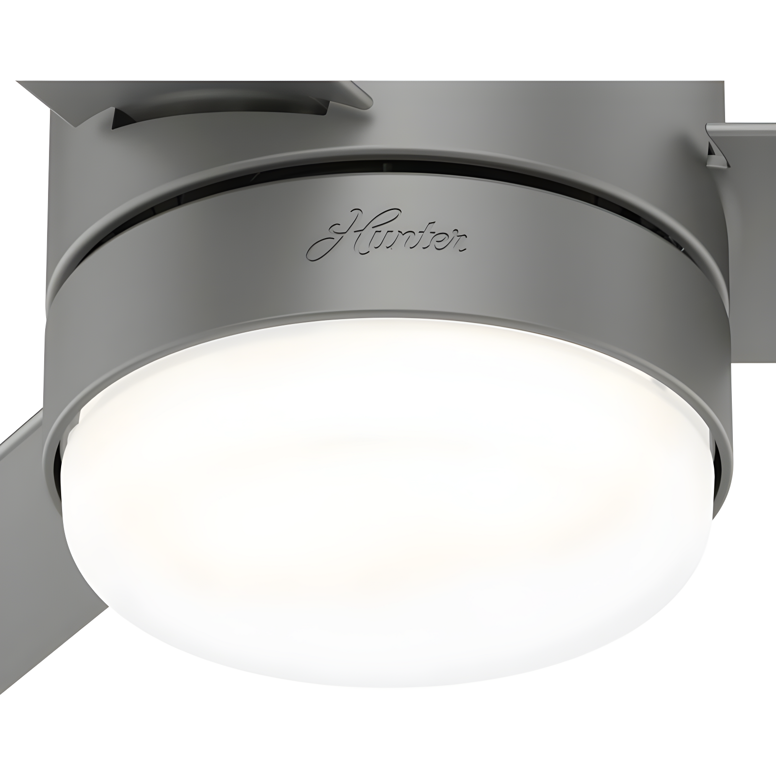 Hunter Fan 44" Gilmour 3 - Blade Outdoor Flush Mount Ceiling Fan with Remote Control and Light Kit Included