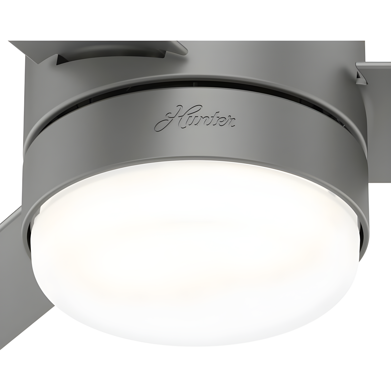Hunter Fan 44" Gilmour 3 - Blade Outdoor Flush Mount Ceiling Fan with Remote Control and Light Kit Included
