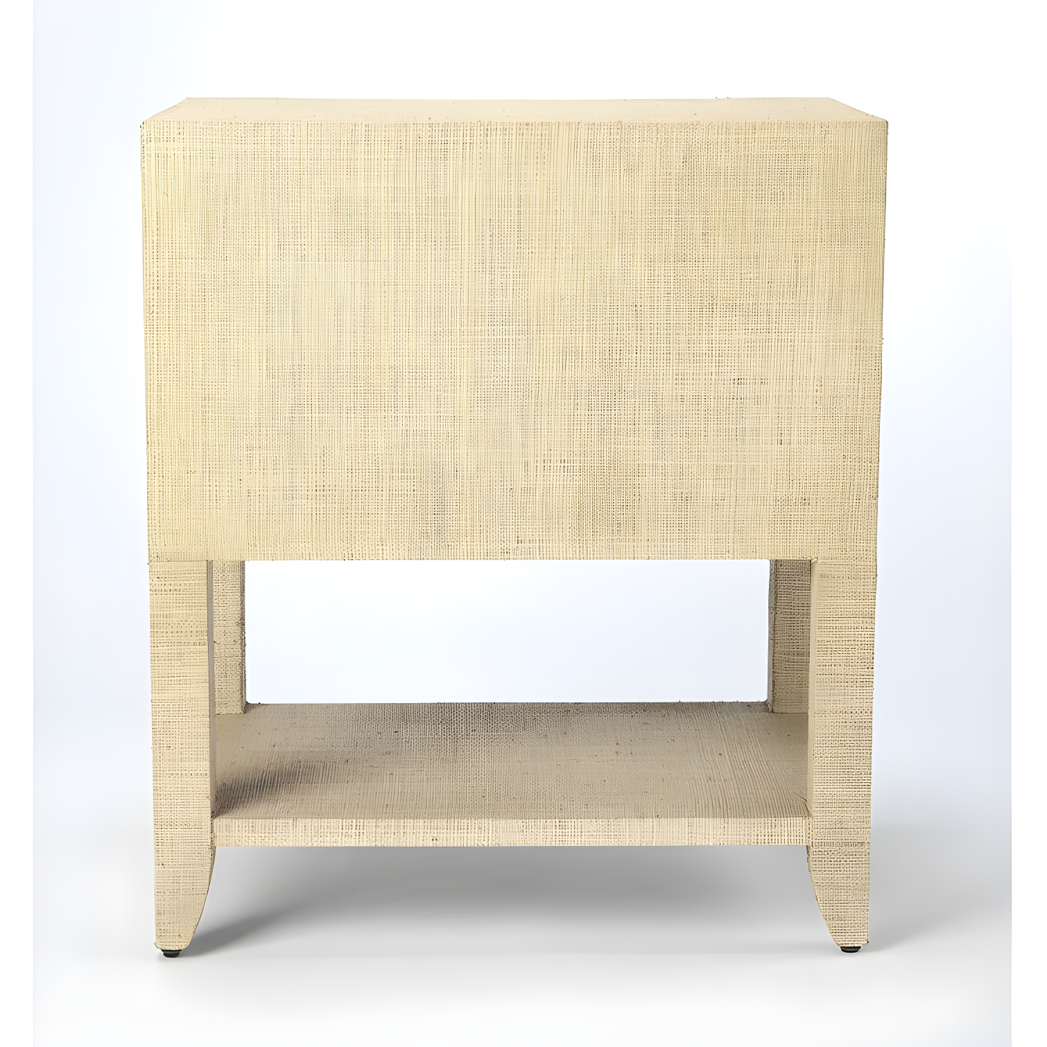 Butler Specialty Company Amelle Raffia 2-Drawer Nightstand - Cream
