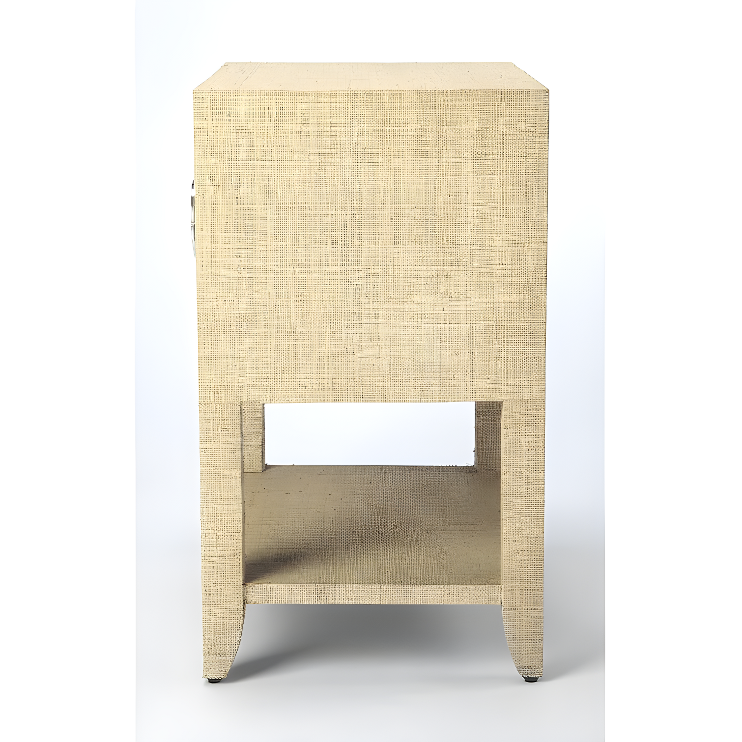 Butler Specialty Company Amelle Raffia 2-Drawer Nightstand - Cream