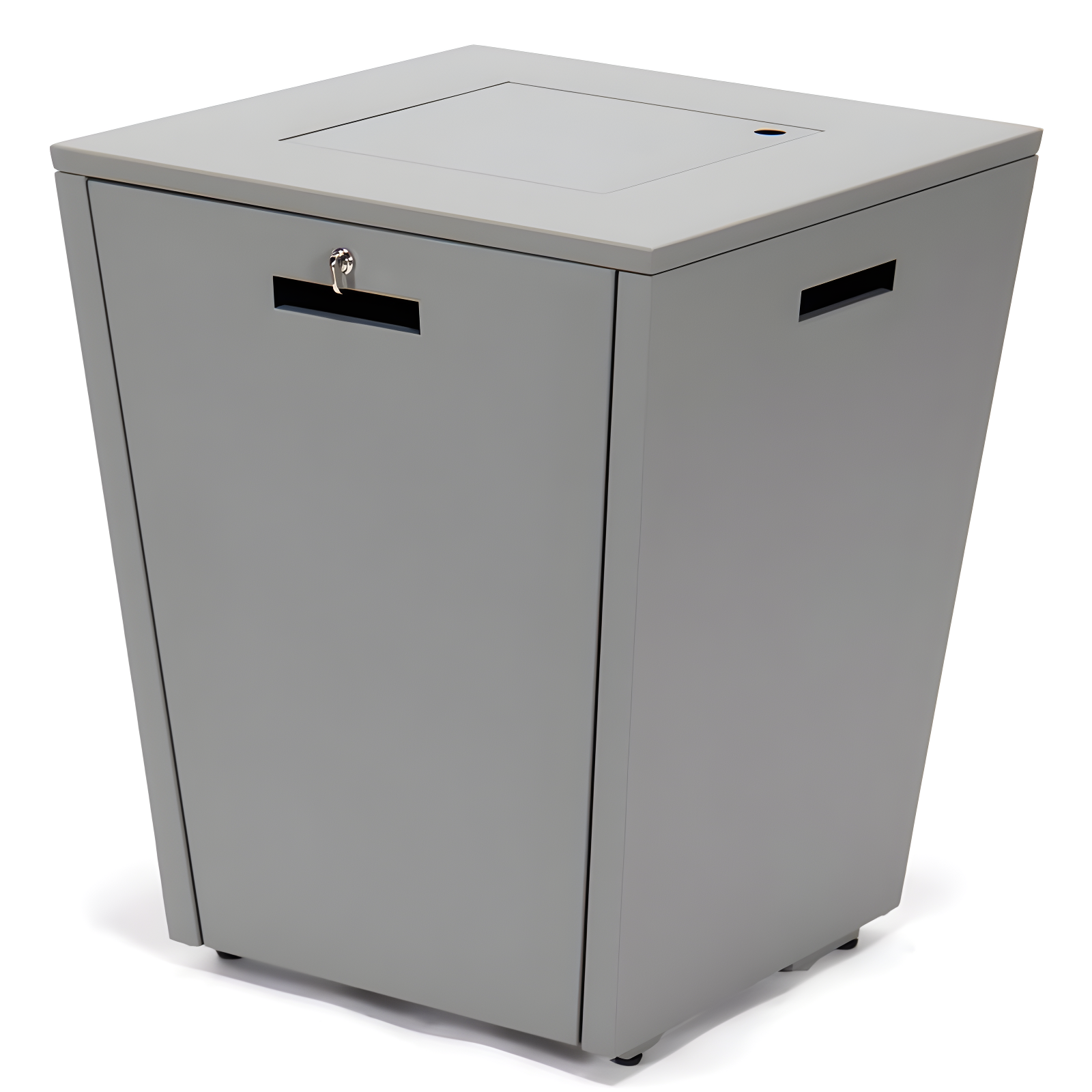 LeisureMod Chelsea Square Fire Pit 37,000 BTU Table, Grey