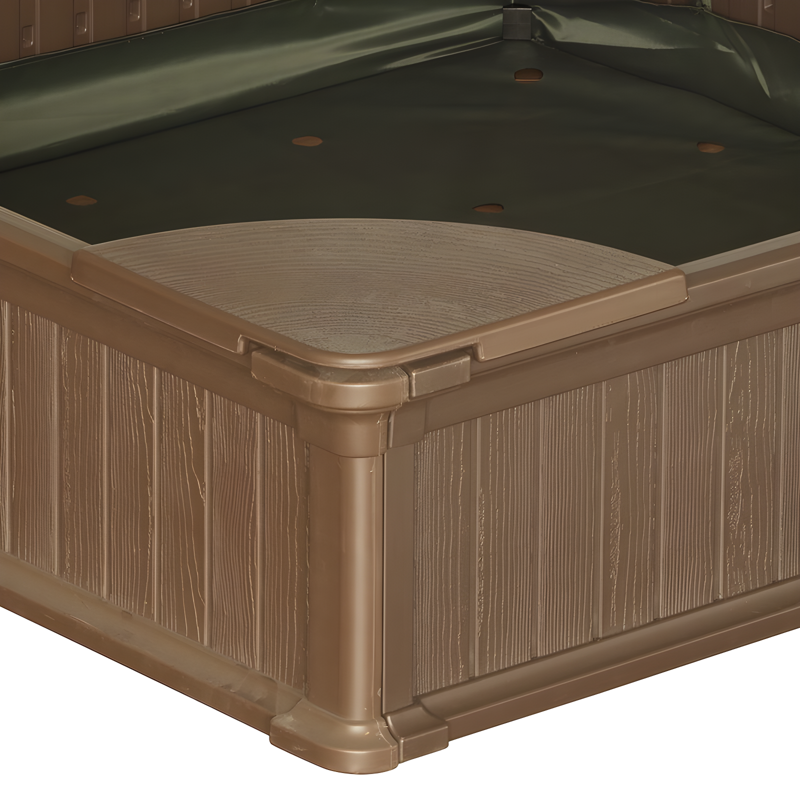 Vandue Corporation Vandue Corporation 48.6'' x 11.8'' Plastic Sandbox with Cover