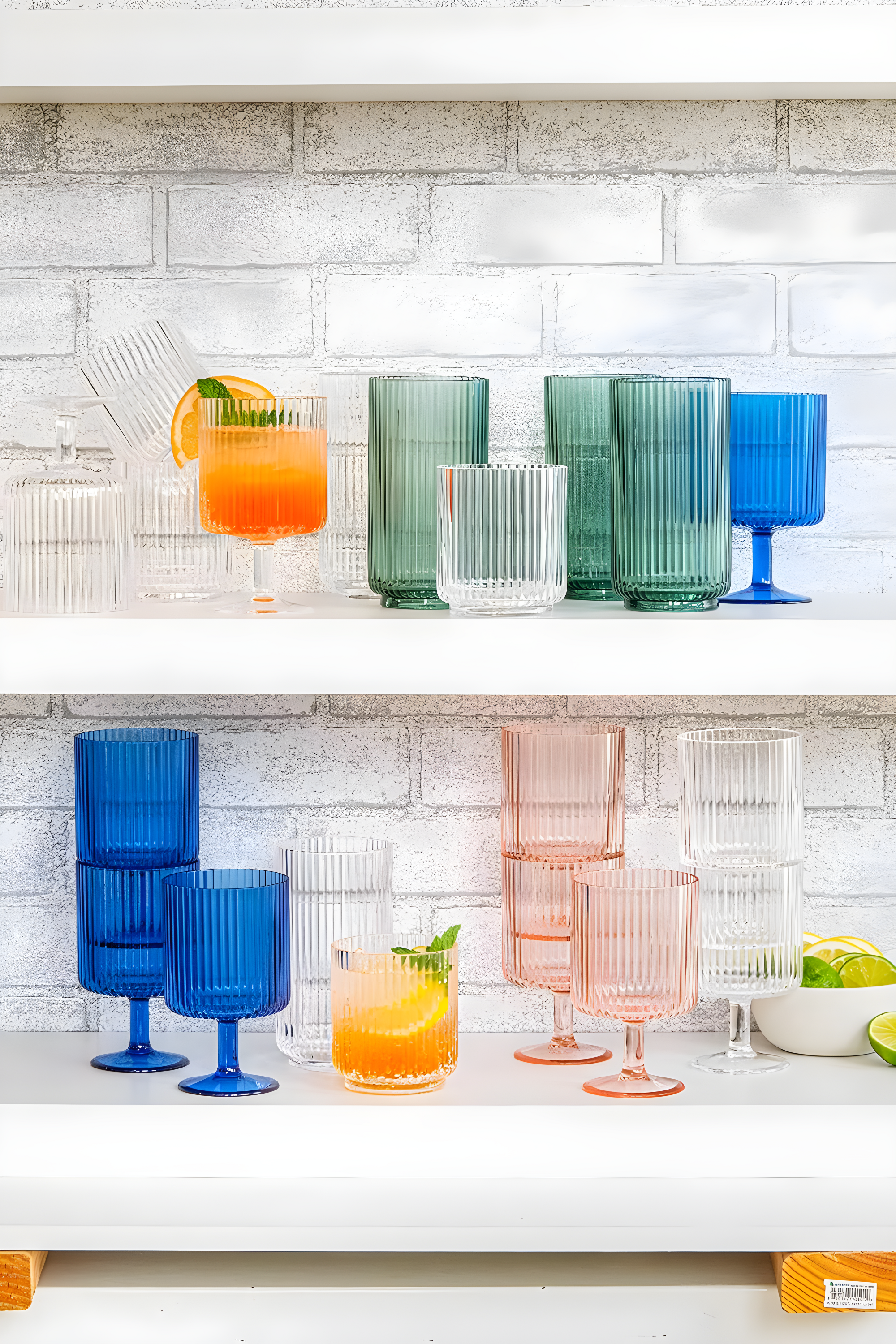 Mesa Pink Acrylic Jumbo Drinkware Set, 22-Oz, Set of 6