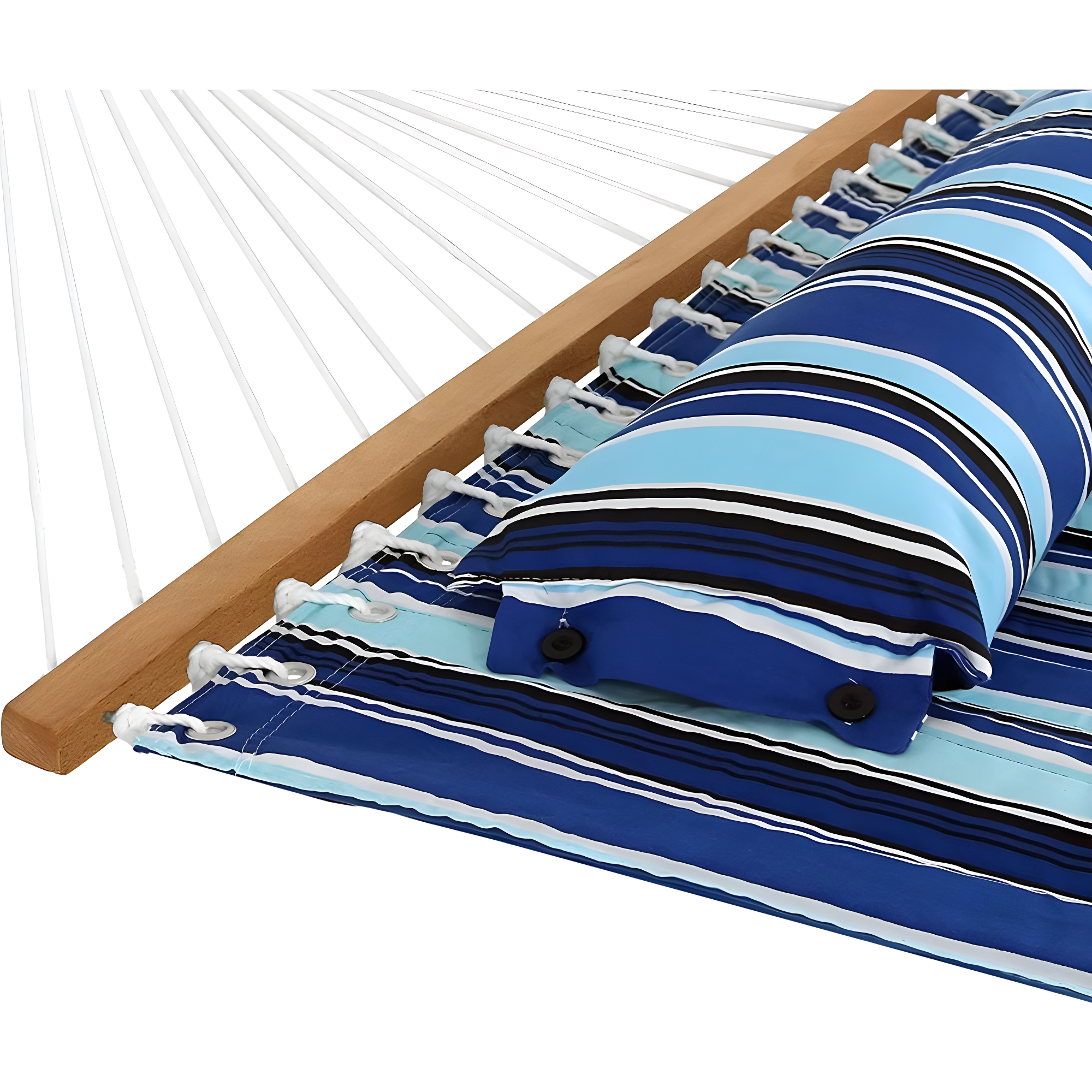 2-Person Quilted Polyester Spreader Bar Hammock