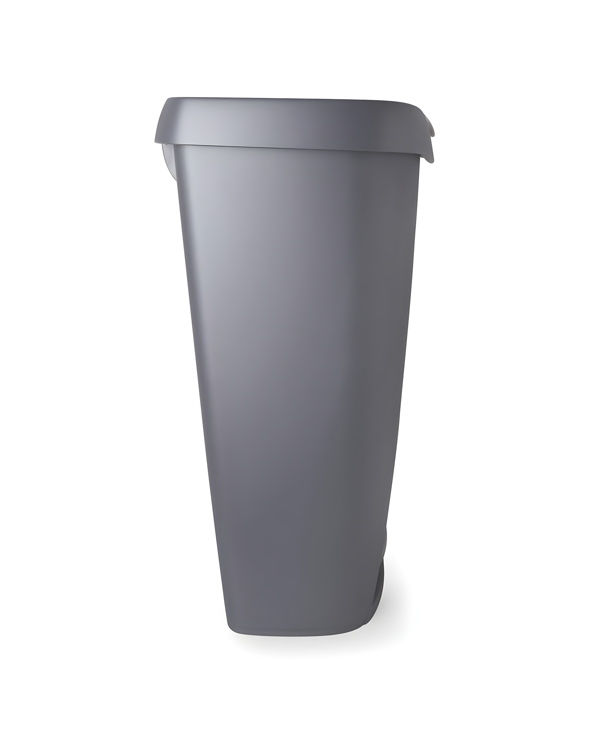 Umbra 13gal Brim Step Trash Can Nickel: Kitchen Trash Can, 50 Quart, Polypropylene, Indoor, Silver