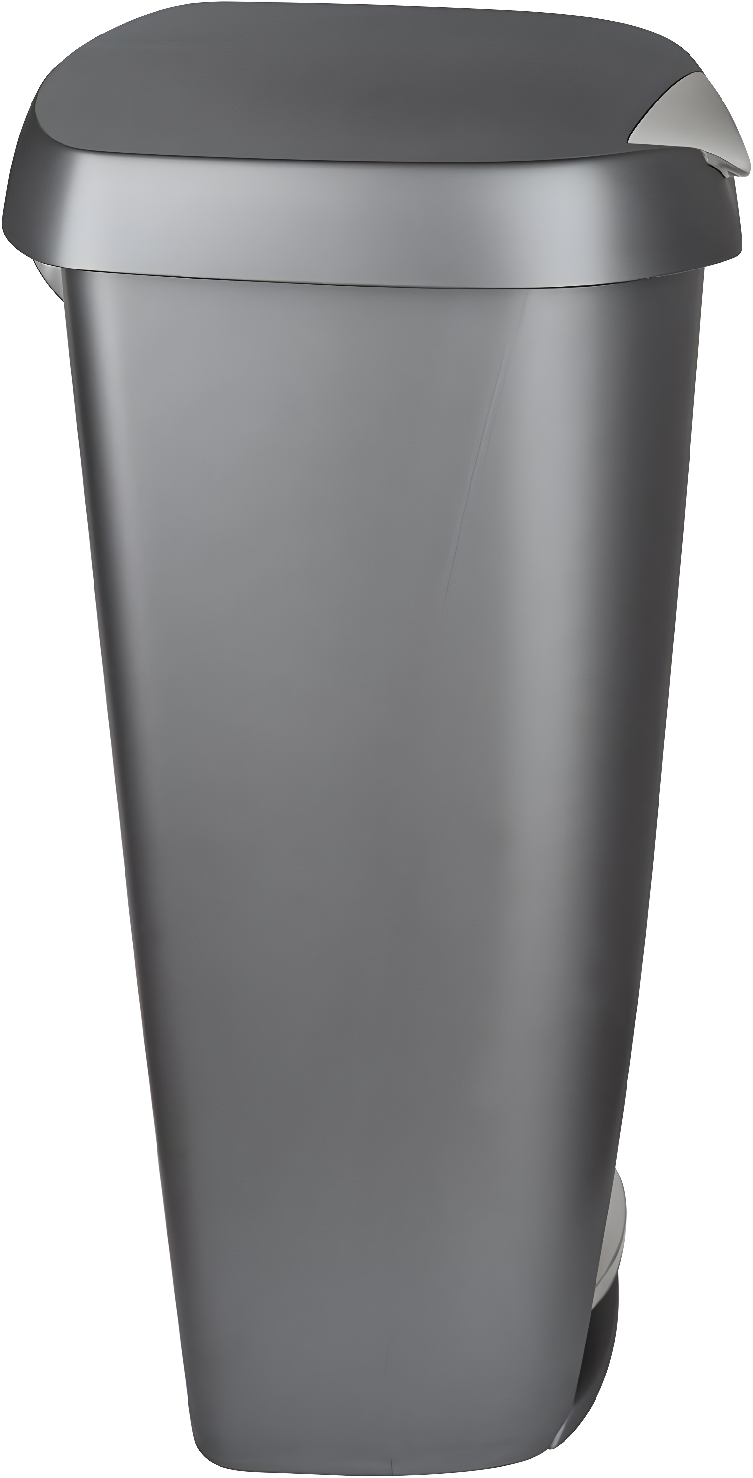 Umbra 13gal Brim Step Trash Can Nickel: Kitchen Trash Can, 50 Quart, Polypropylene, Indoor, Silver